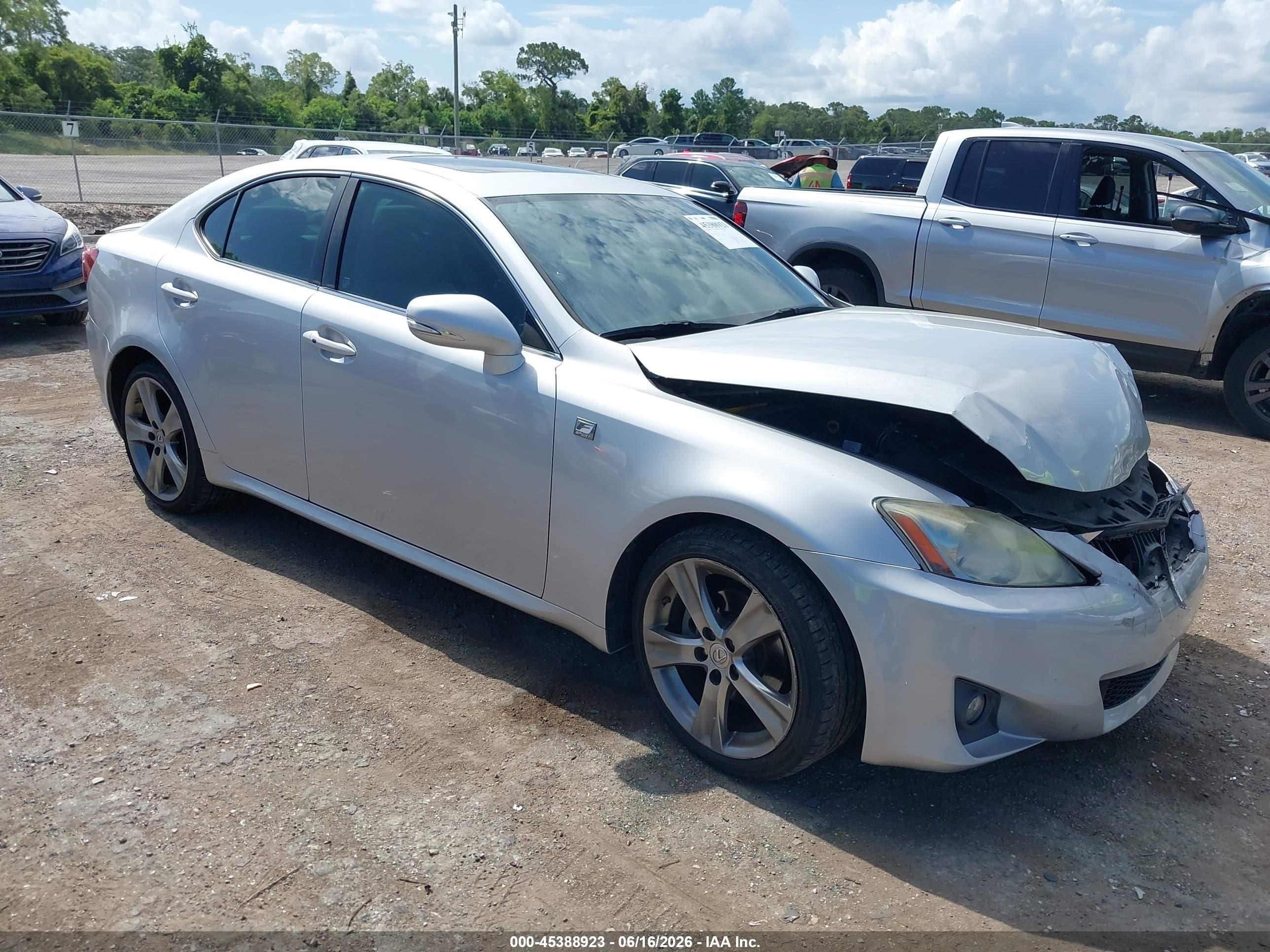 2011 Lexus Is 250   Silver vin: JTHBF5C21B5155629