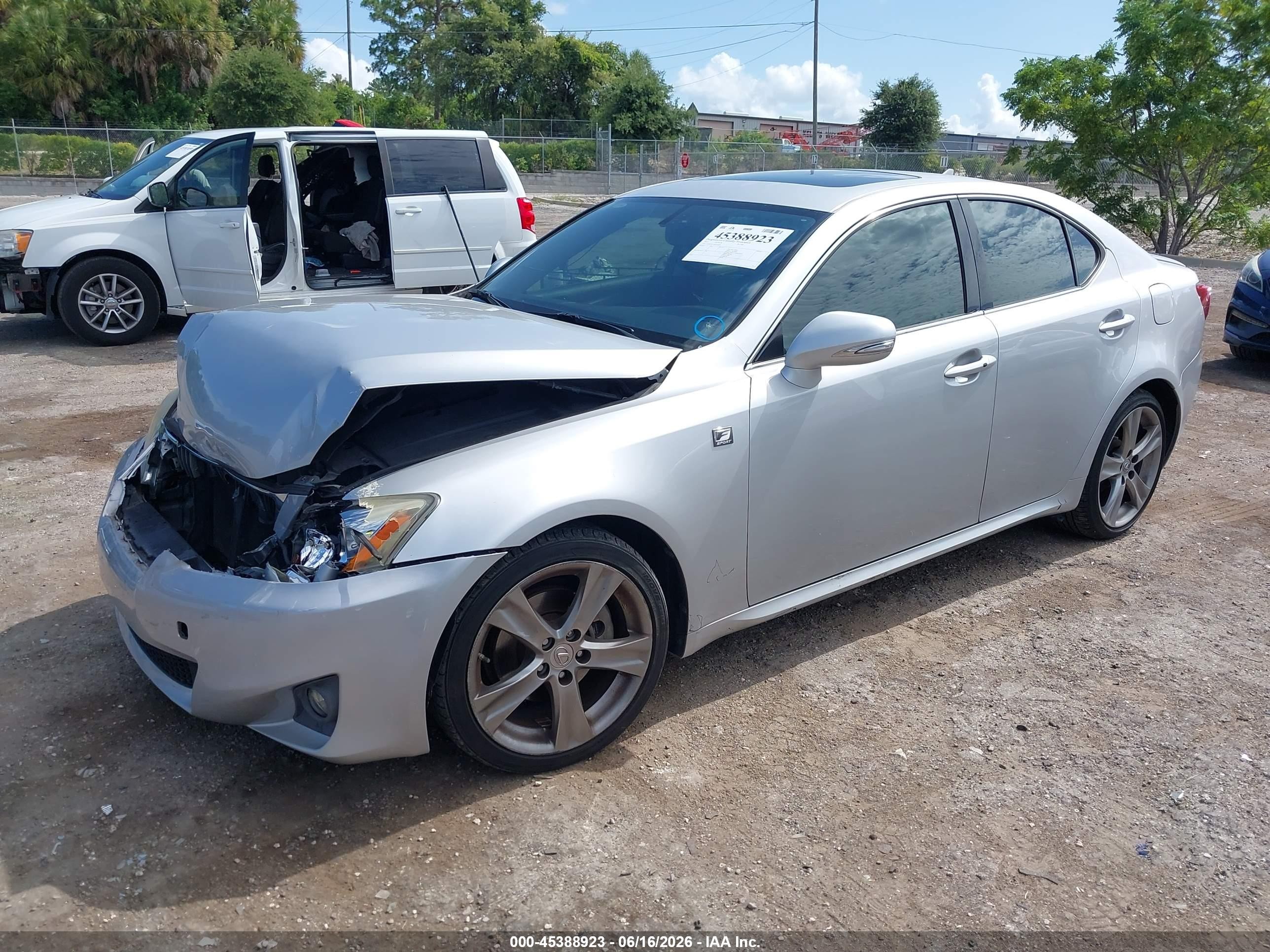 2011 Lexus Is 250   Silver vin: JTHBF5C21B5155629