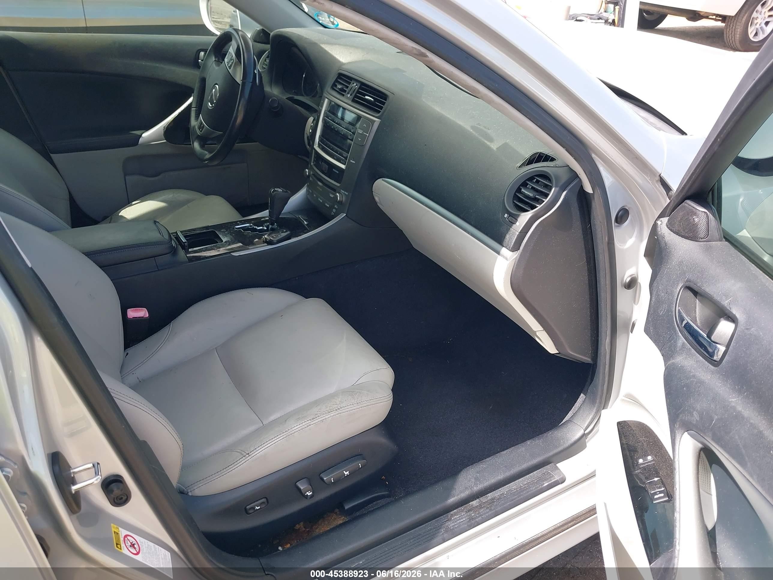 2011 Lexus Is 250   Silver vin: JTHBF5C21B5155629