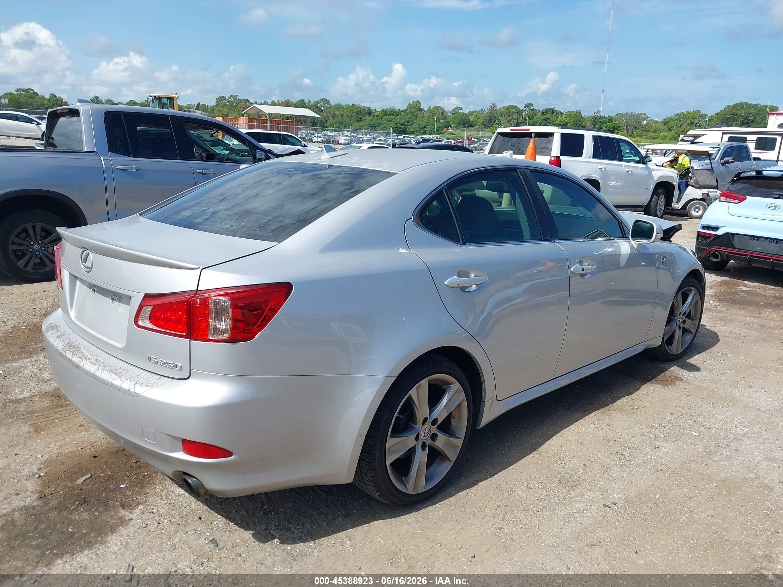 2011 Lexus Is 250   Silver vin: JTHBF5C21B5155629