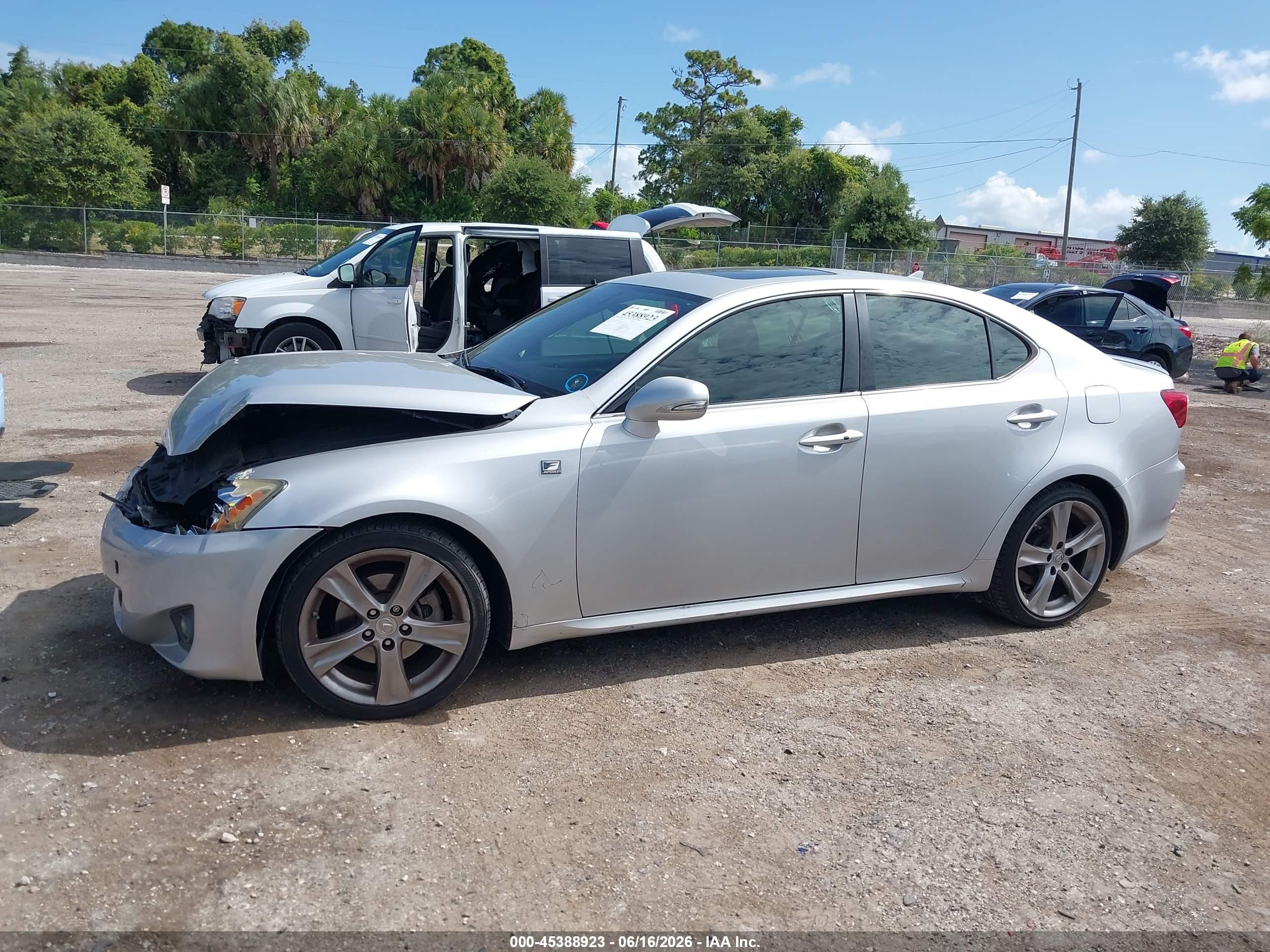 2011 Lexus Is 250   Silver vin: JTHBF5C21B5155629