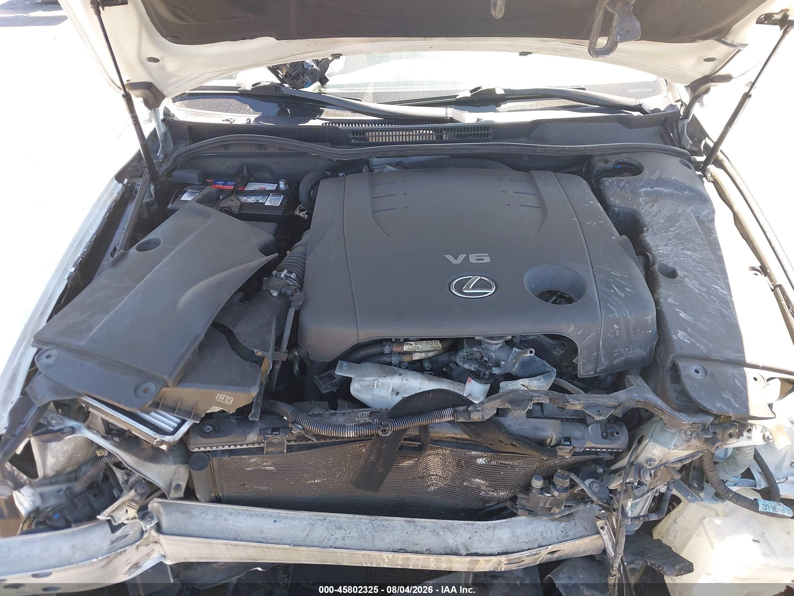 2012 Lexus Is 250 White vin: JTHBF5C21C2103100