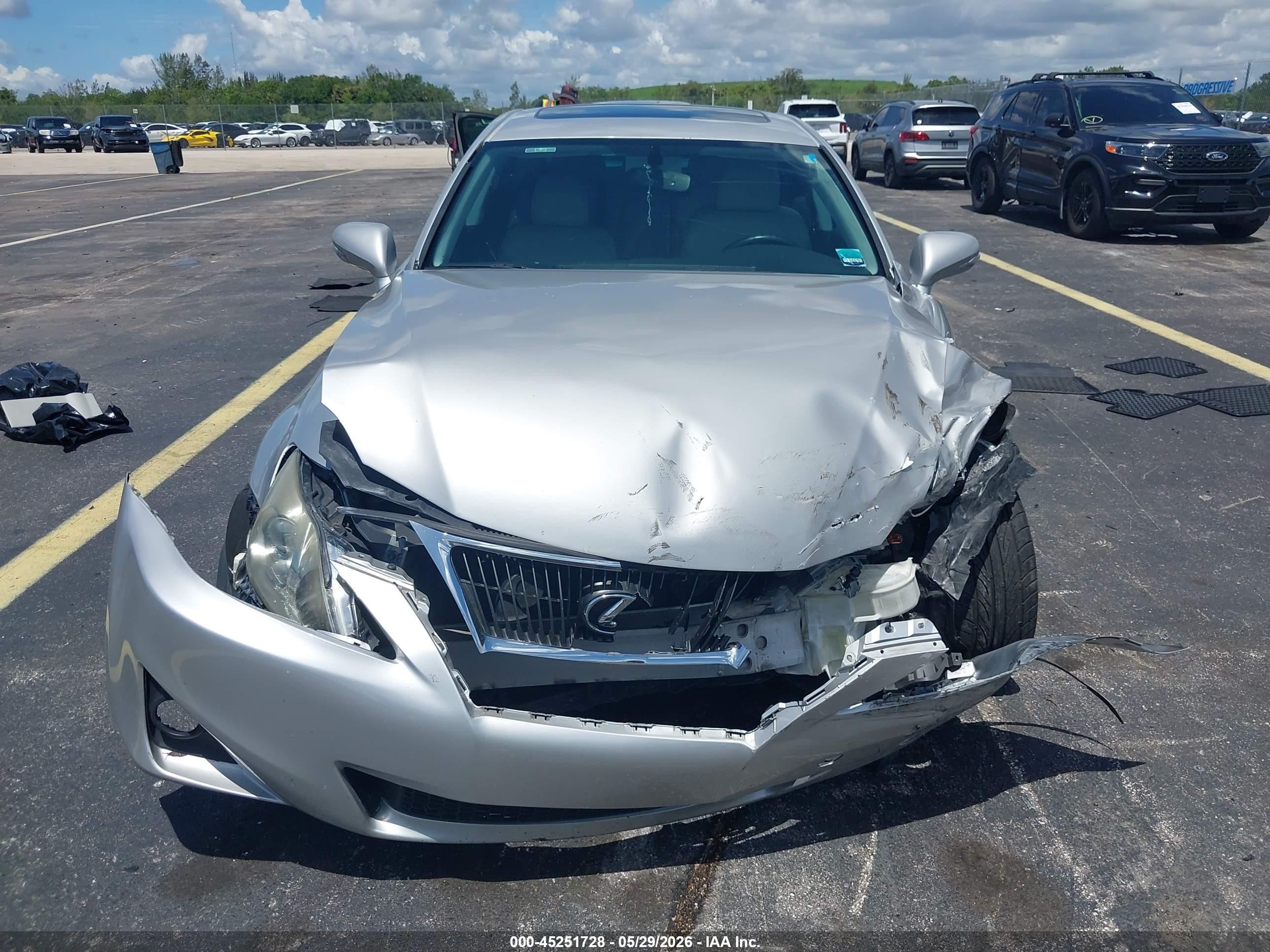 2012 Lexus Is 250   Gray vin: JTHBF5C21C5162498