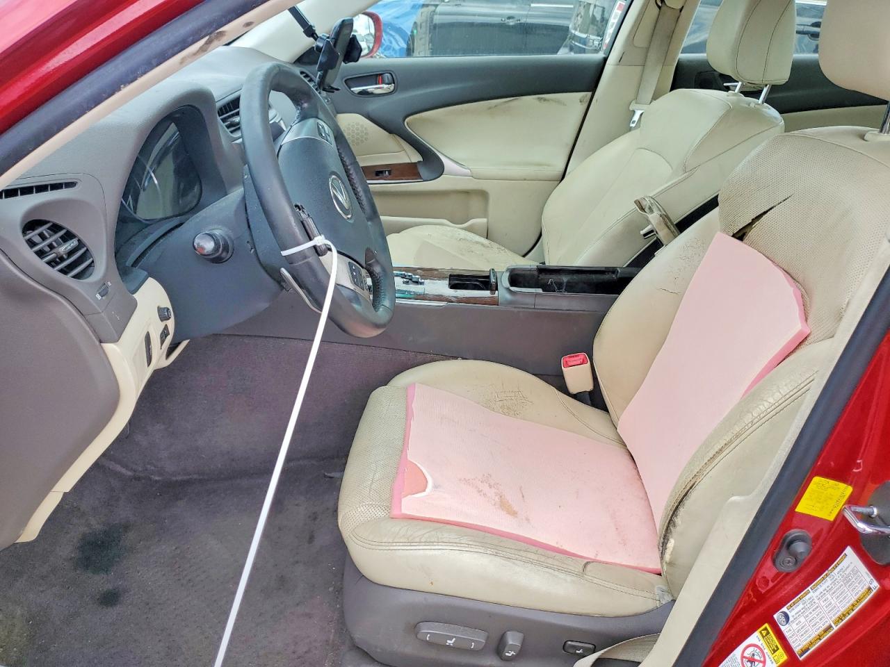 2012 Lexus Is 250 Base Red vin: JTHBF5C21C5168043