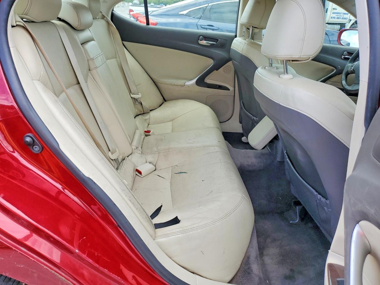 2012 Lexus Is 250 Base Red vin: JTHBF5C21C5168043