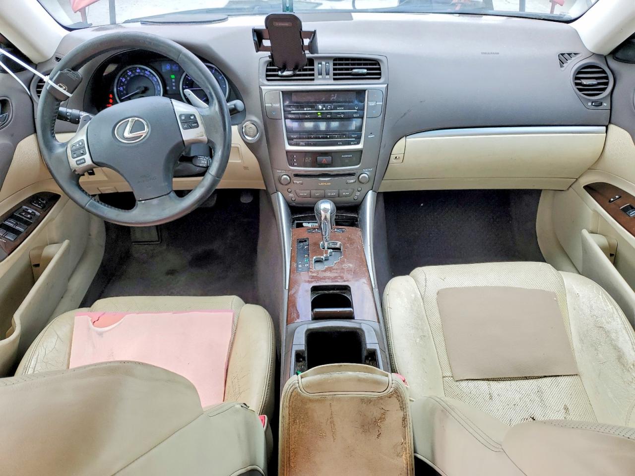 2012 Lexus Is 250 Base Red vin: JTHBF5C21C5168043