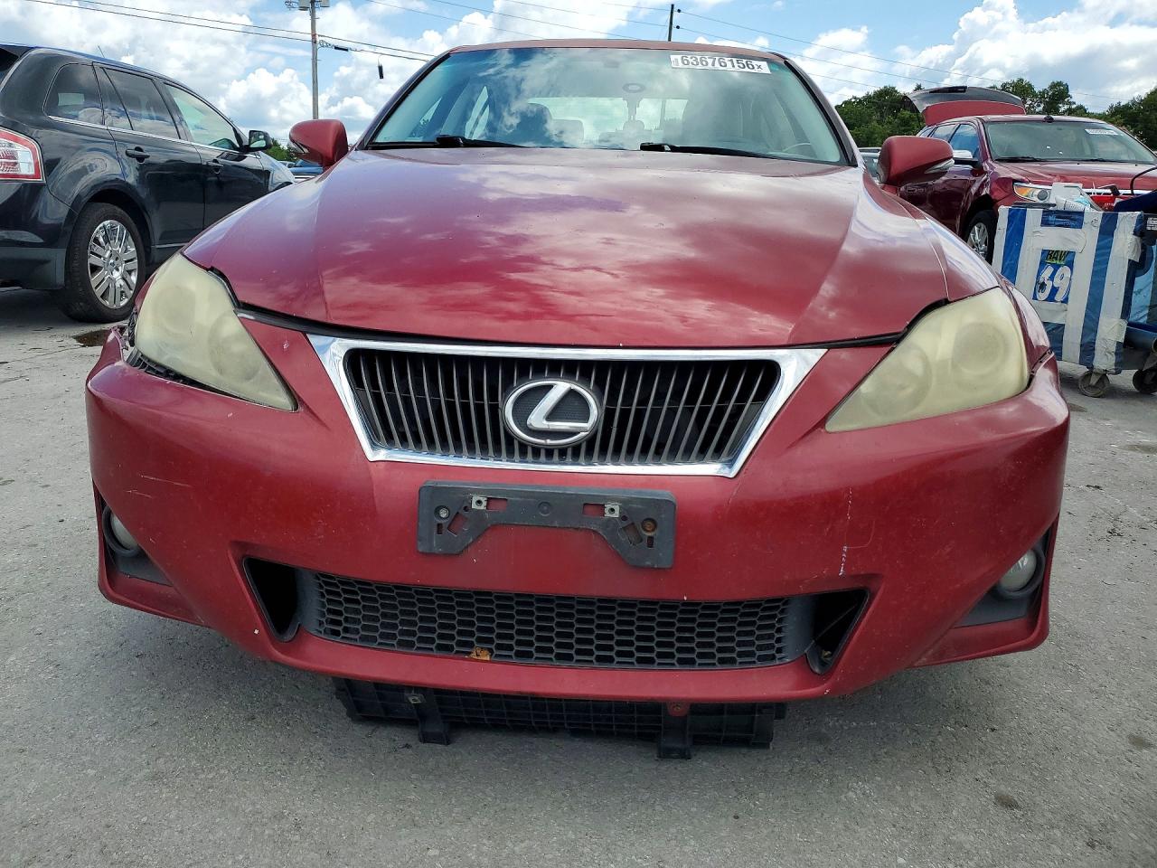 2012 Lexus Is 250 Base Red vin: JTHBF5C21C5168043