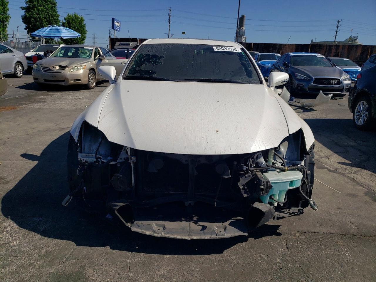 2012 Lexus Is 250 White vin: JTHBF5C21C5169127