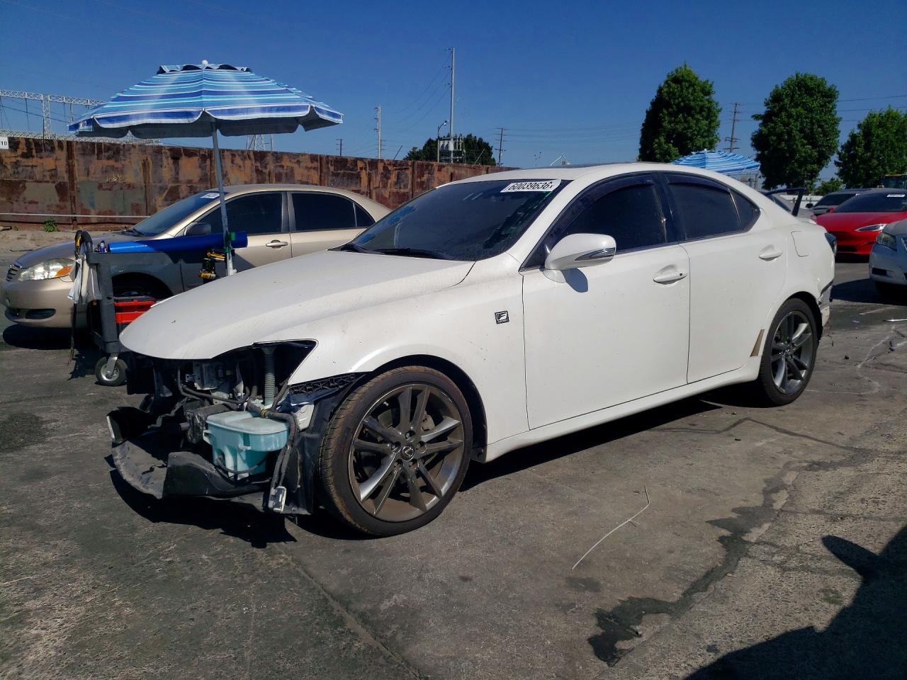 2012 Lexus Is 250 White vin: JTHBF5C21C5169127