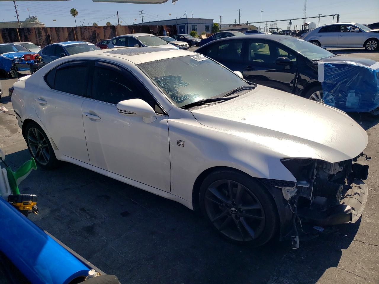 2012 Lexus Is 250 White vin: JTHBF5C21C5169127