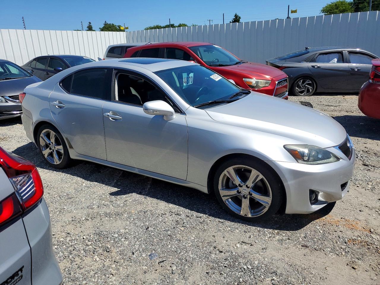 2012 Lexus Is 250 Base Серебряный vin: JTHBF5C21C5175378