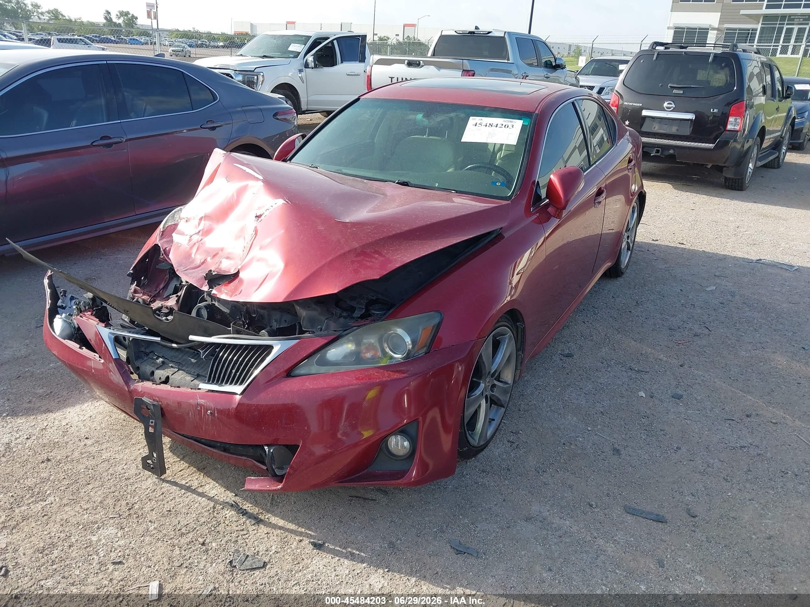 2012 Lexus Is 250 Maroon vin: JTHBF5C21C5183013