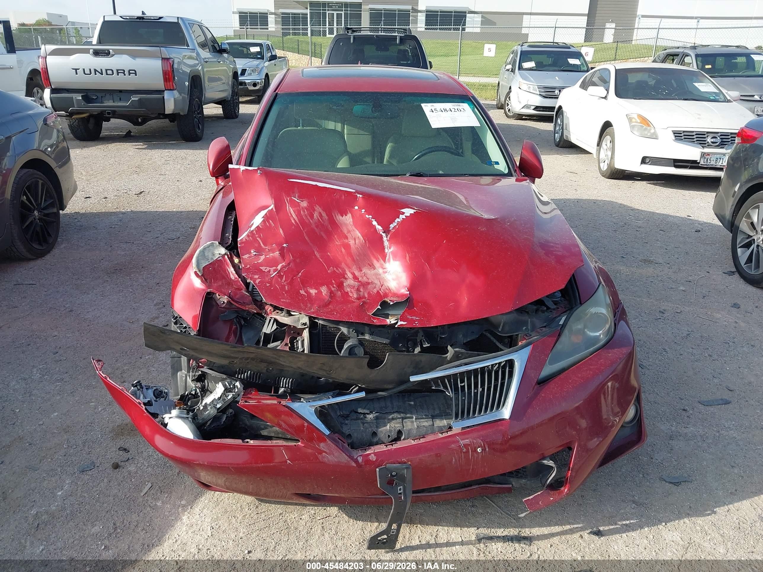 2012 Lexus Is 250 Maroon vin: JTHBF5C21C5183013