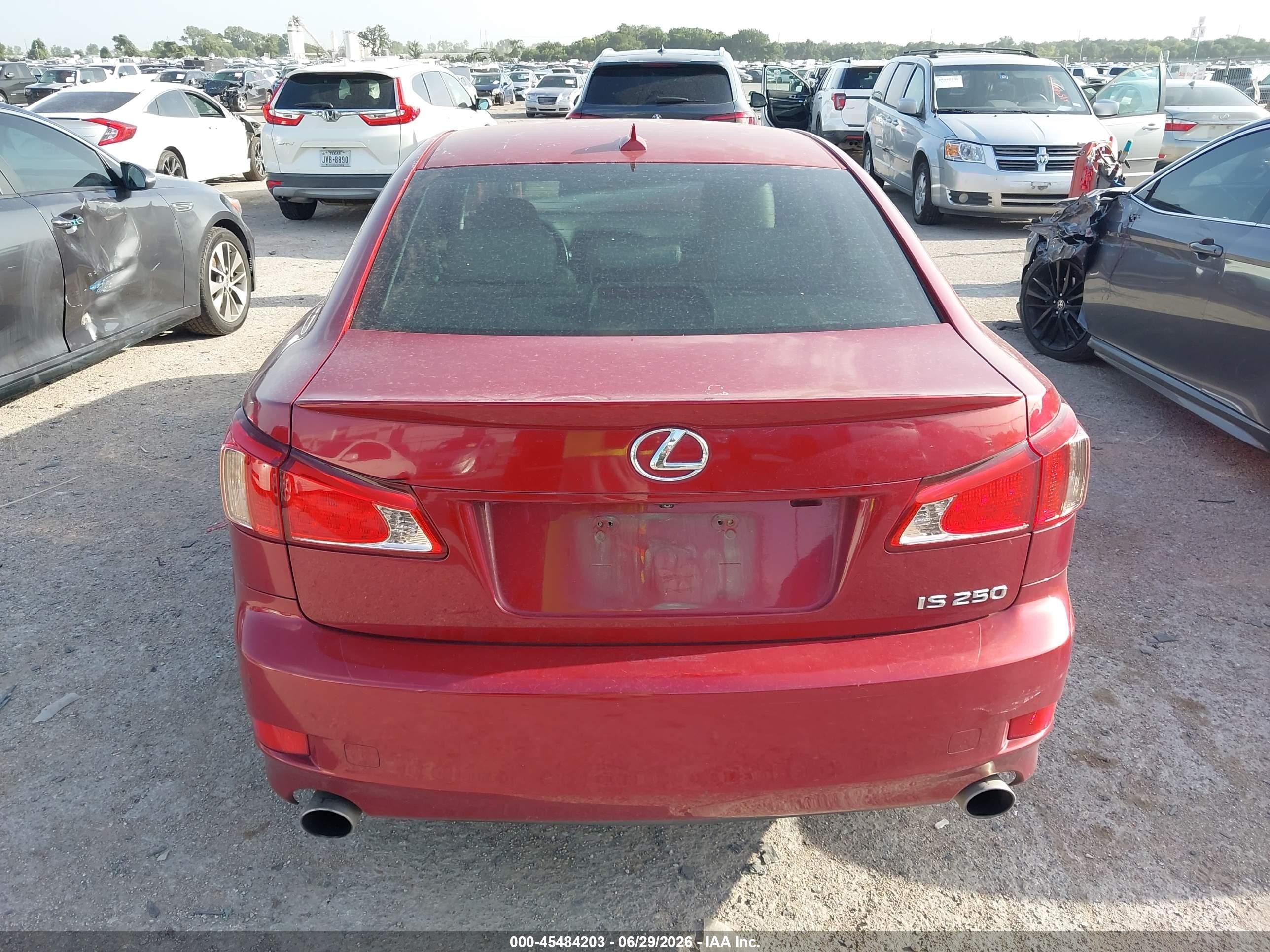 2012 Lexus Is 250 Maroon vin: JTHBF5C21C5183013