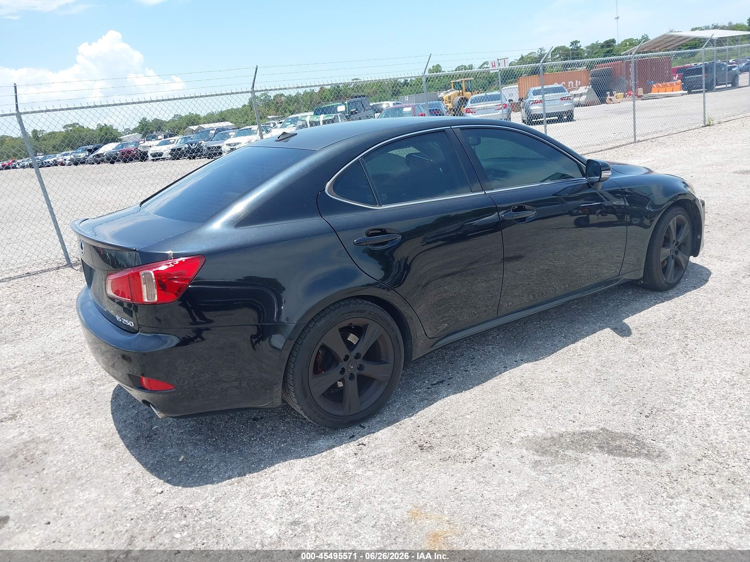 2012 Lexus Is 250   Black vin: JTHBF5C21C5184341