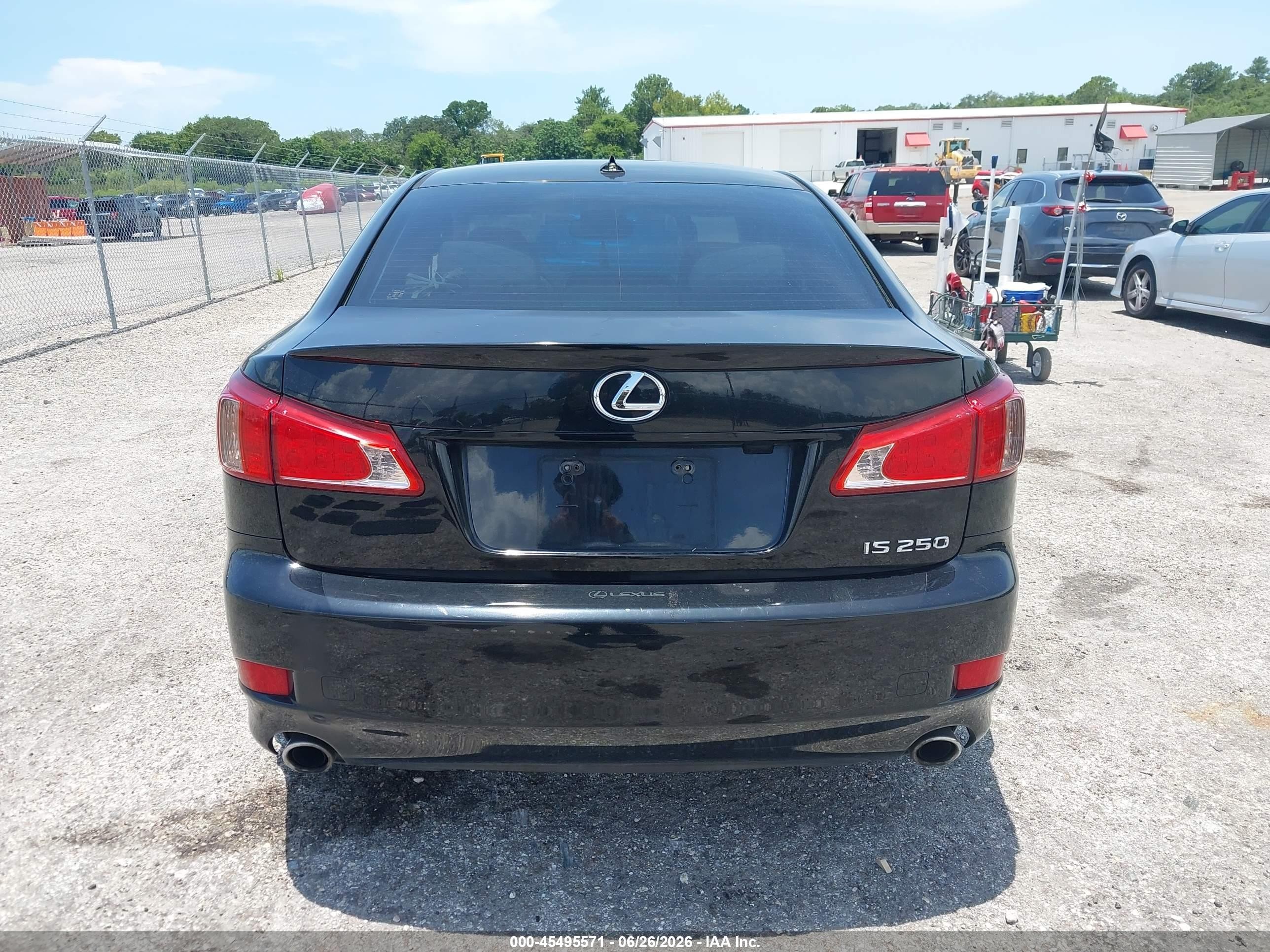 2012 Lexus Is 250   Black vin: JTHBF5C21C5184341
