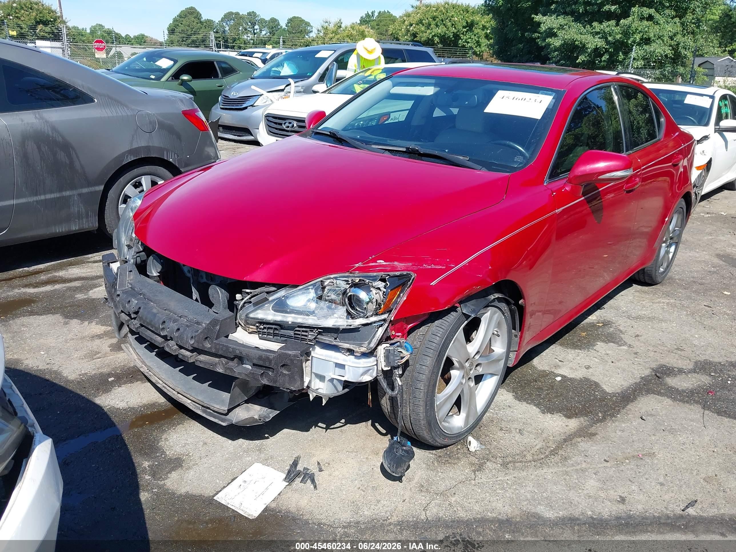 2013 Lexus Is 250   Red vin: JTHBF5C21D5185409