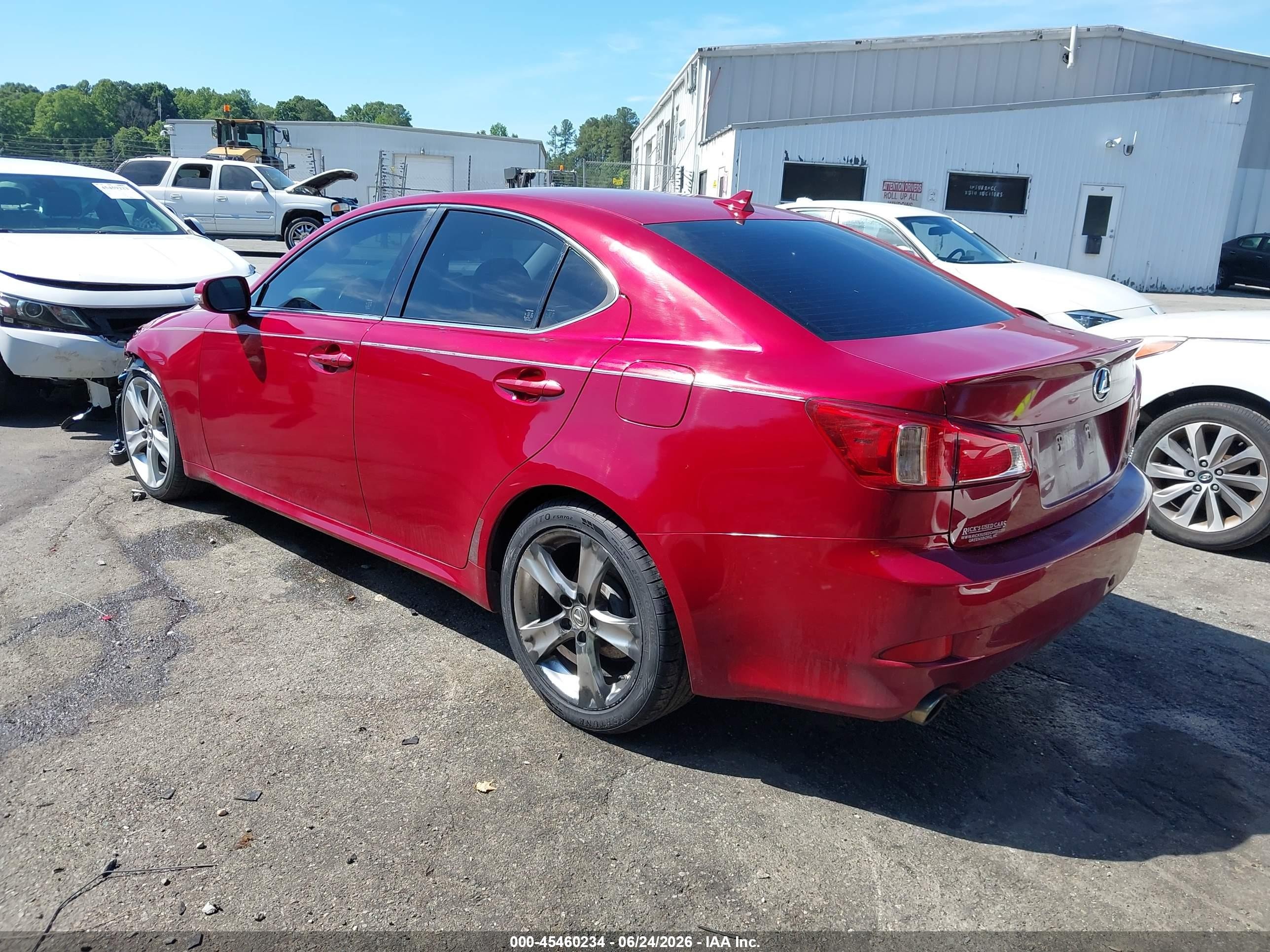 2013 Lexus Is 250   Red vin: JTHBF5C21D5185409