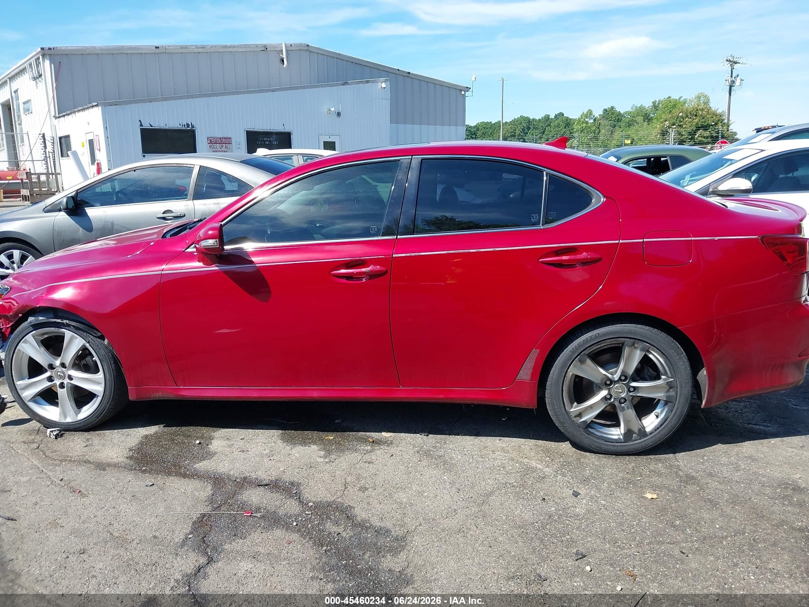 2013 Lexus Is 250   Red vin: JTHBF5C21D5185409