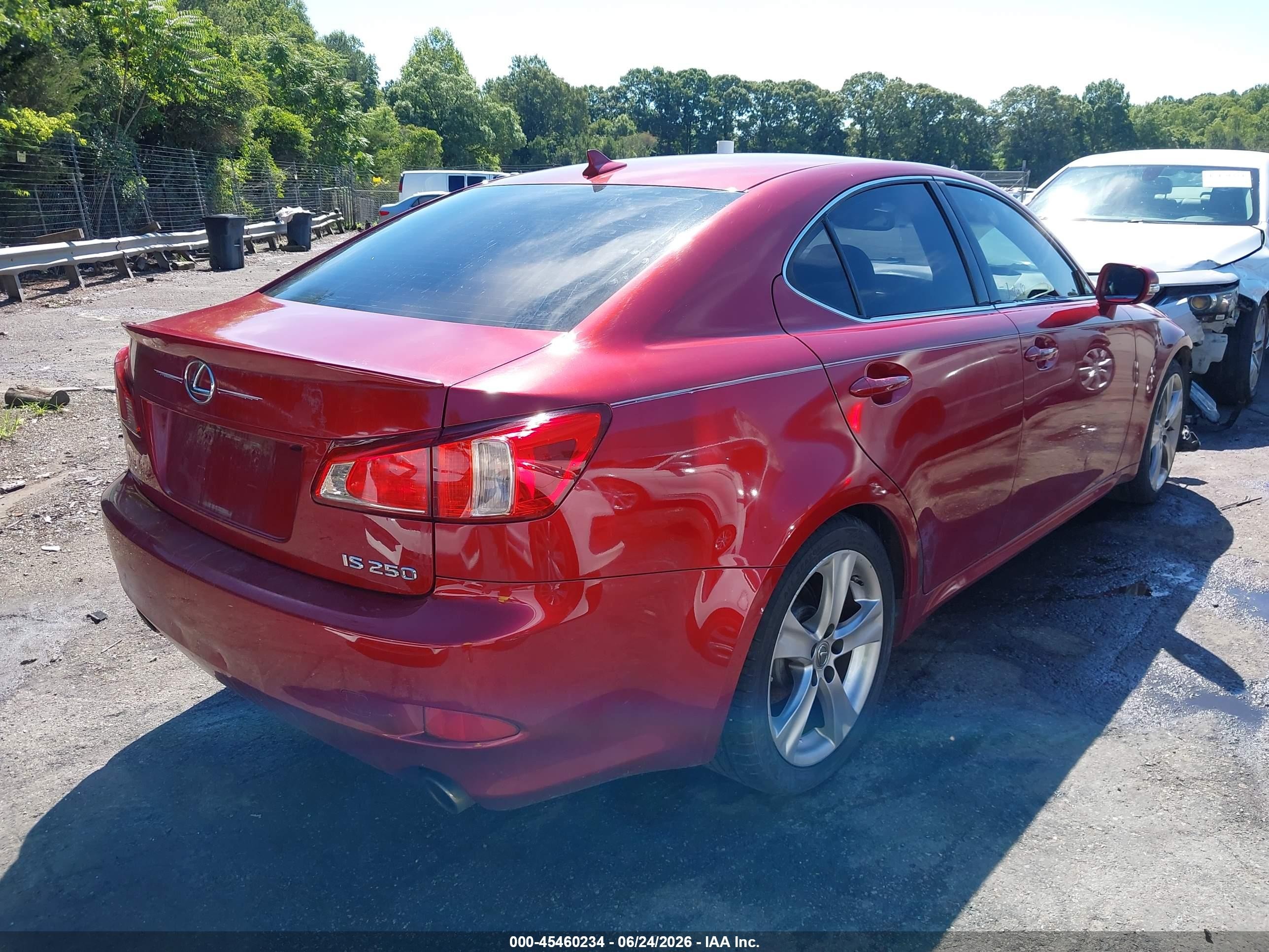 2013 Lexus Is 250   Red vin: JTHBF5C21D5185409