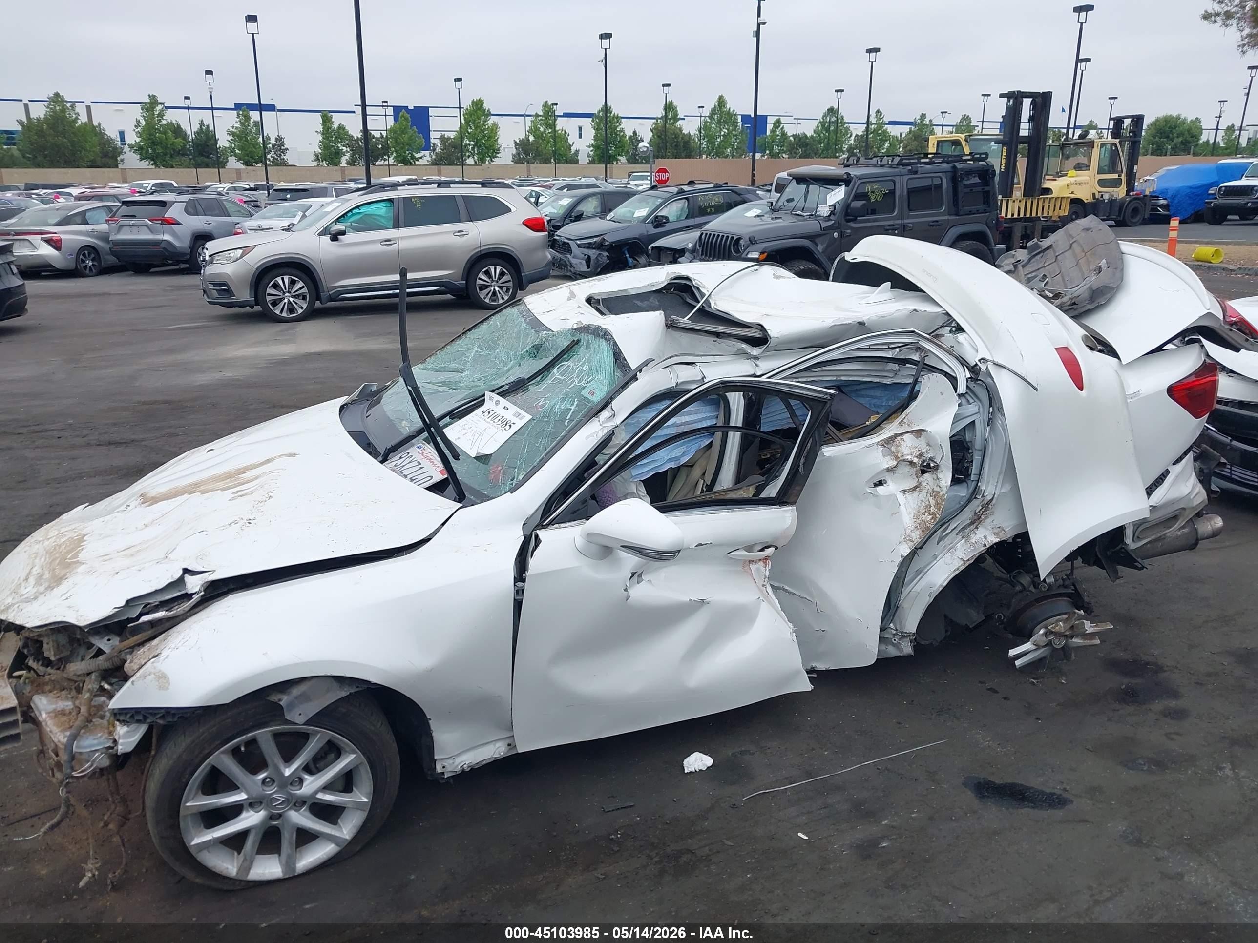 2013 Lexus Is 250   Белый vin: JTHBF5C21D5187449