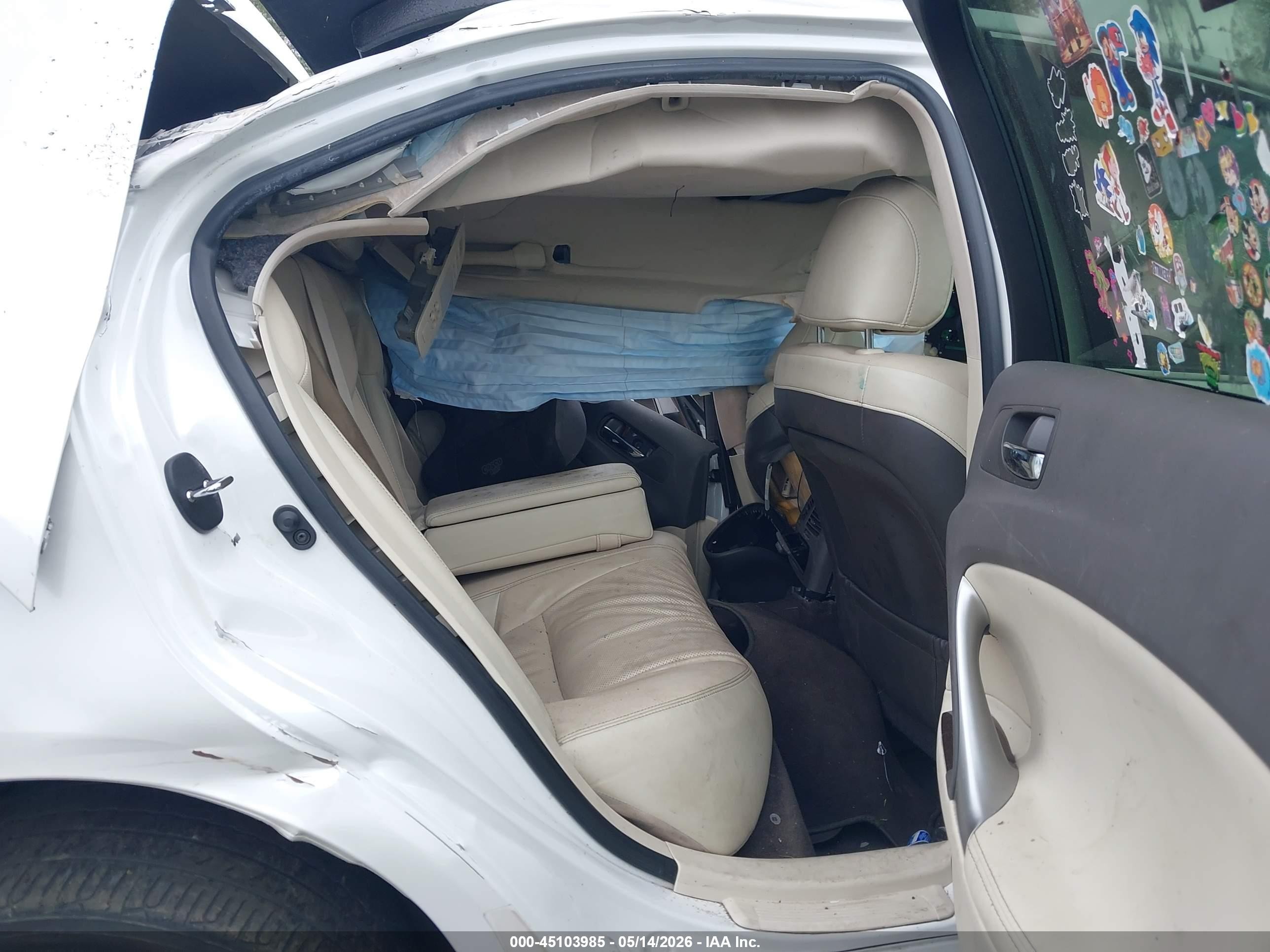 2013 Lexus Is 250   Белый vin: JTHBF5C21D5187449