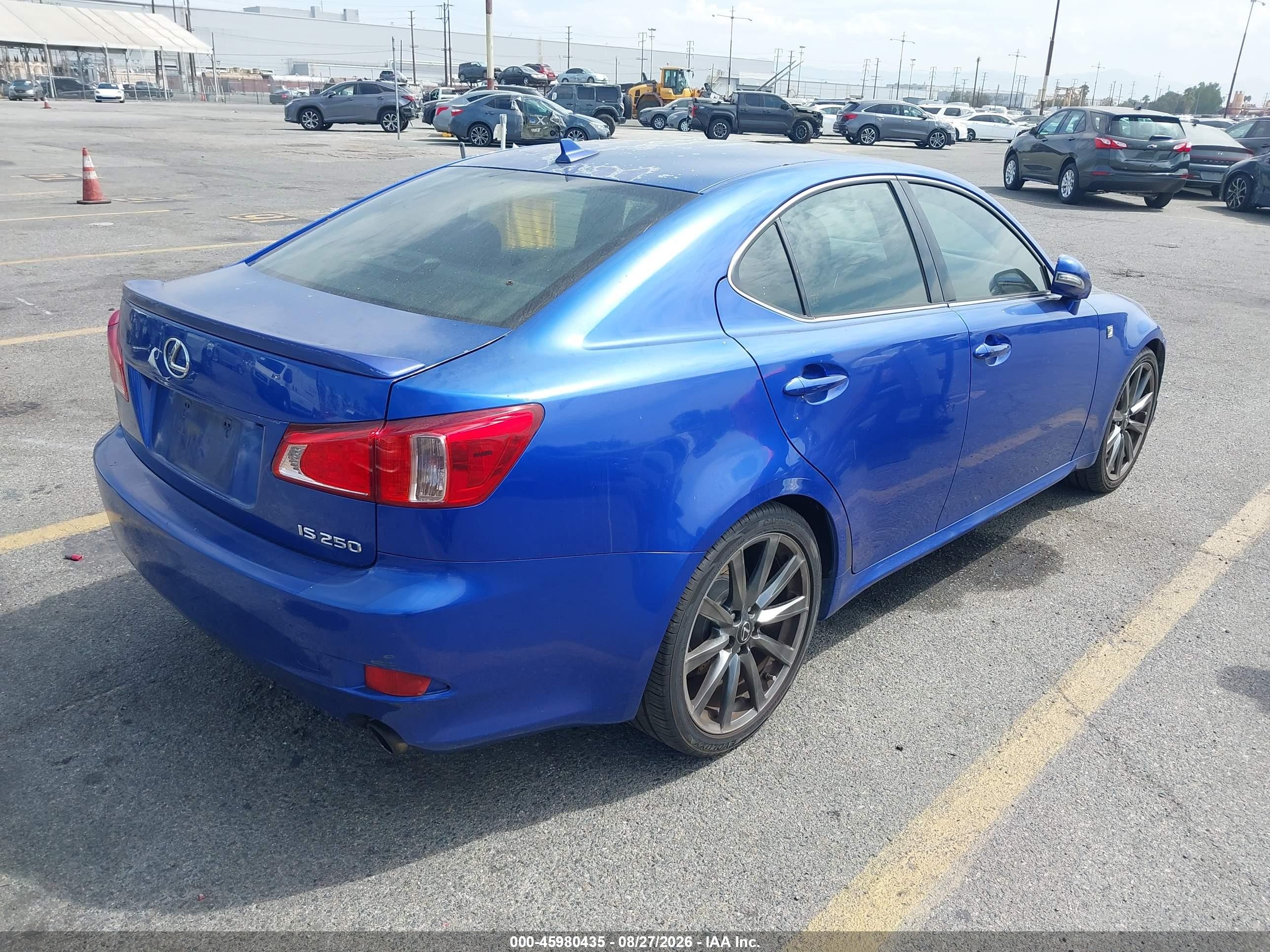 2011 Lexus Is 250   Blue vin: JTHBF5C22B2101760