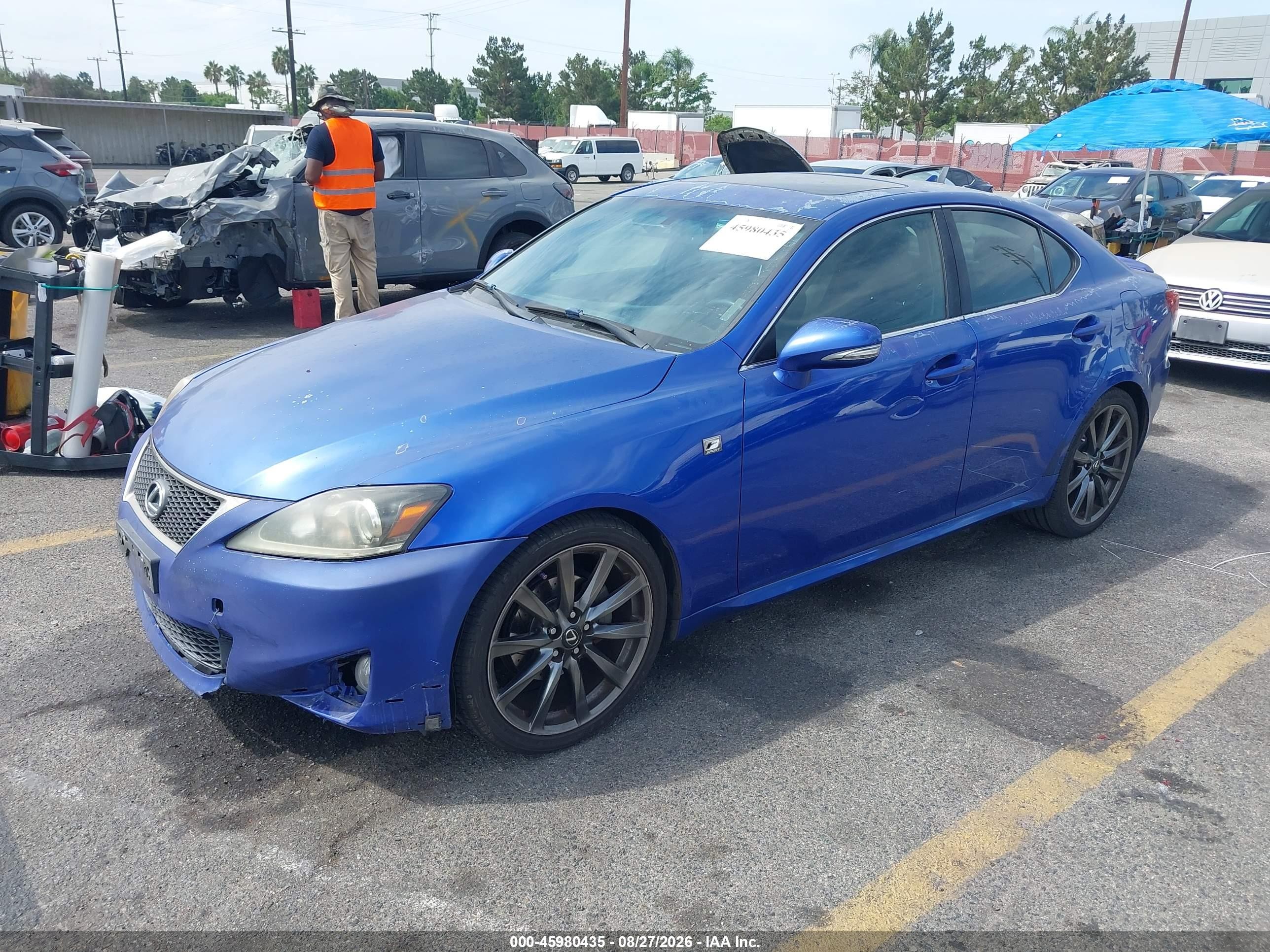 2011 Lexus Is 250   Blue vin: JTHBF5C22B2101760