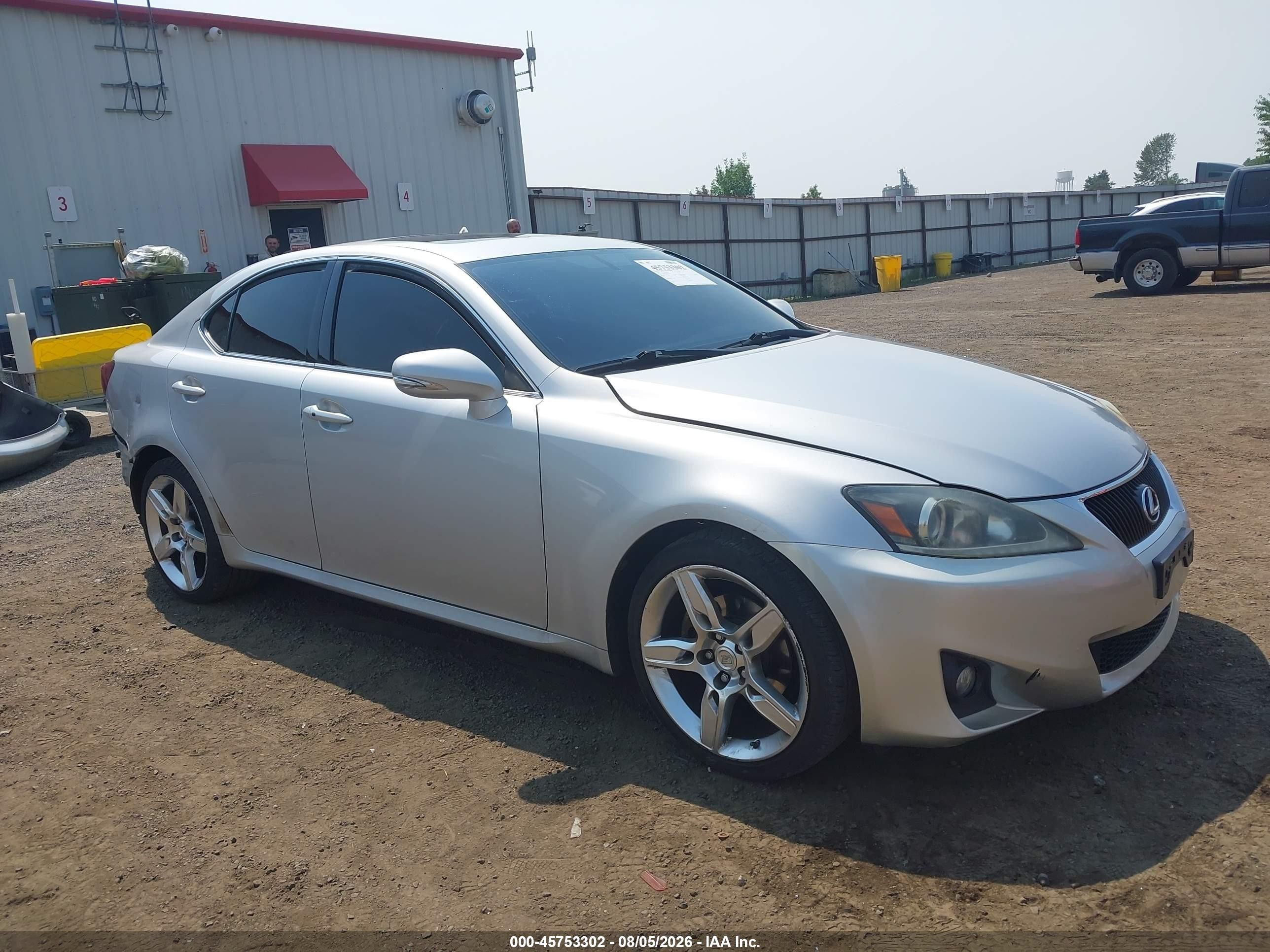 2011 Lexus Is 250   Silver vin: JTHBF5C22B5131520