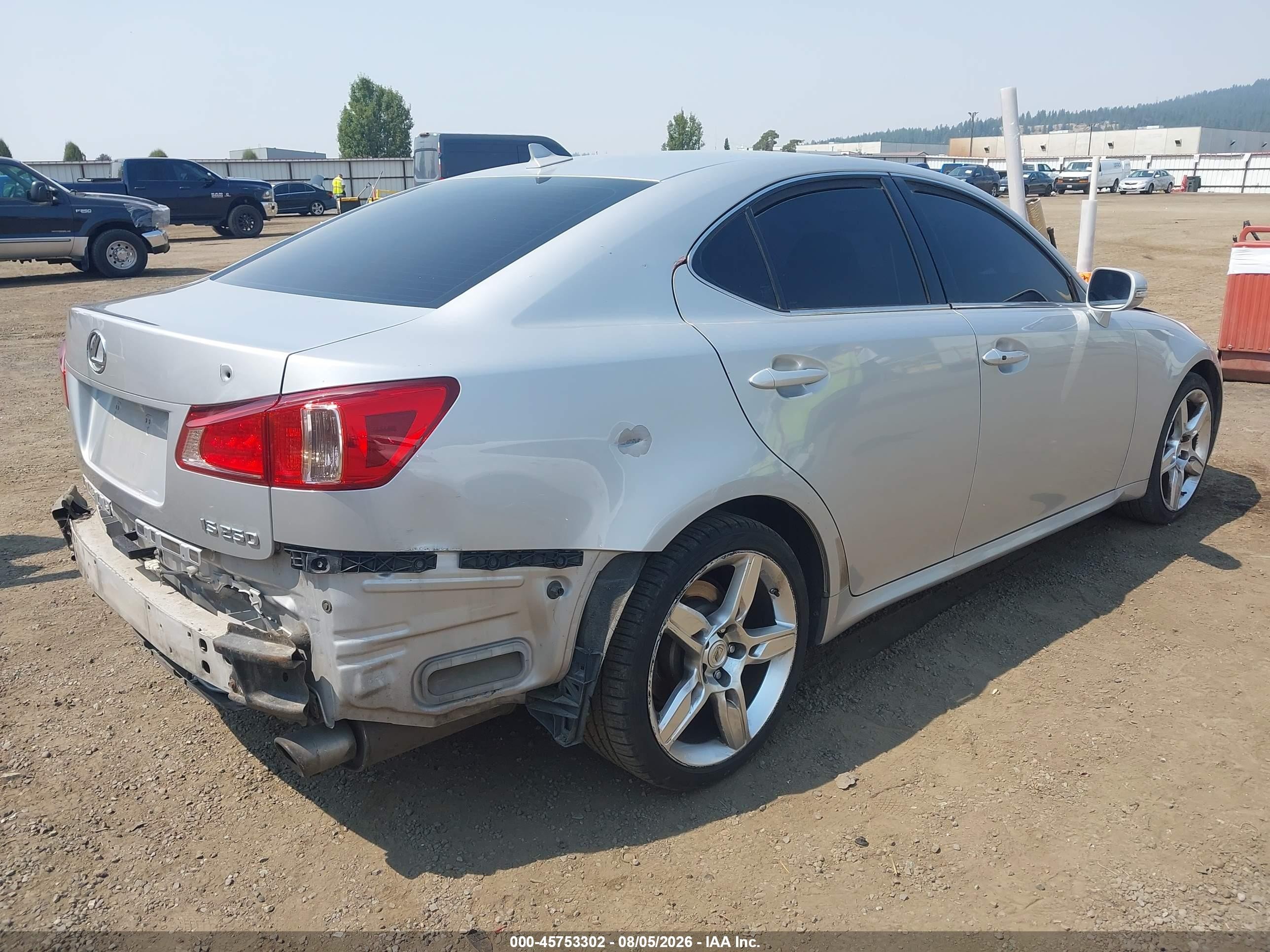 2011 Lexus Is 250   Silver vin: JTHBF5C22B5131520