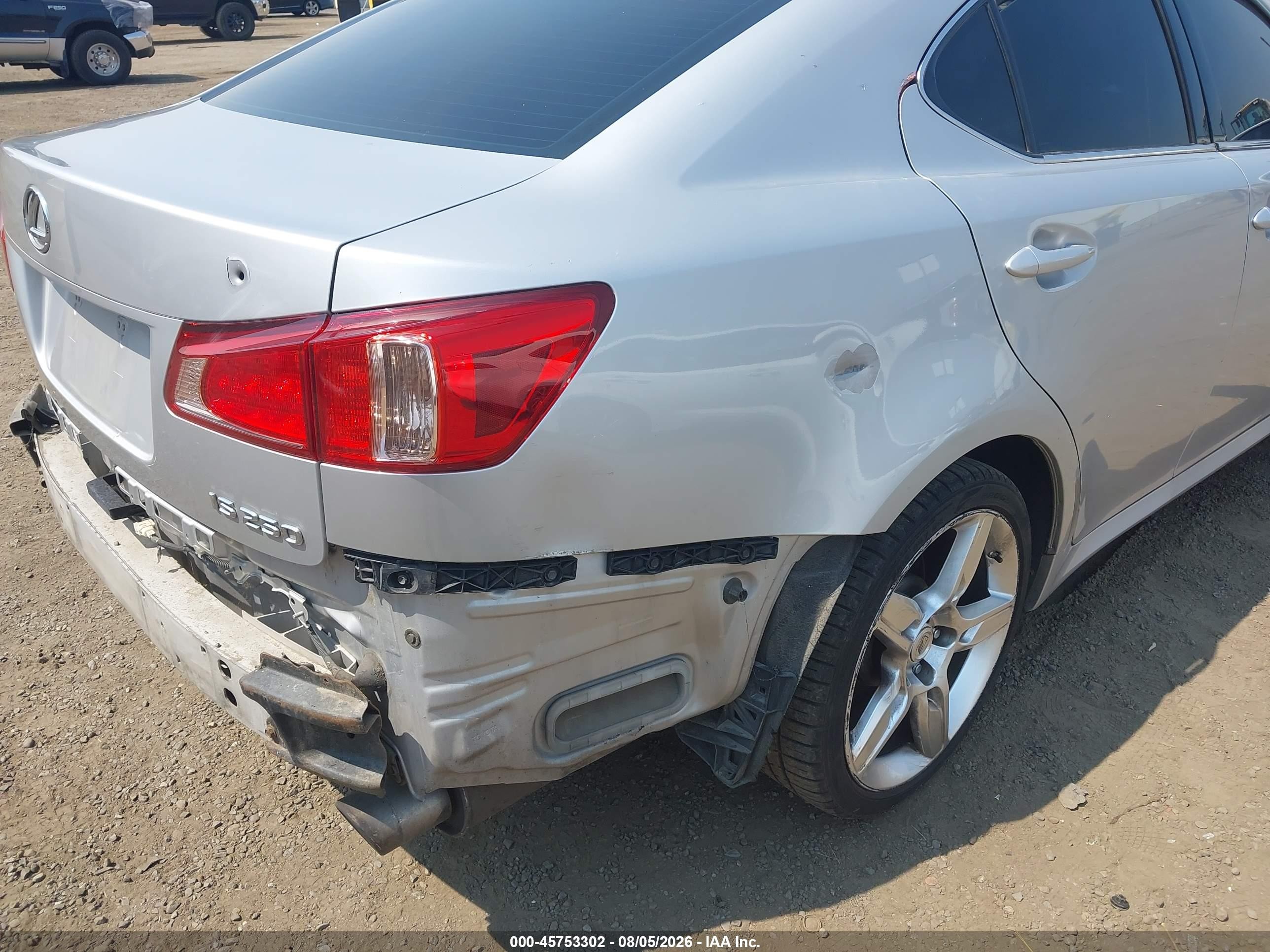 2011 Lexus Is 250   Silver vin: JTHBF5C22B5131520