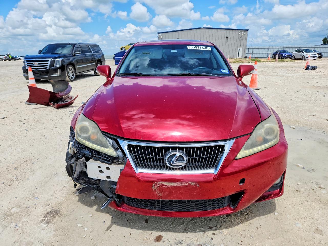 2011 Lexus Is 250 Red vin: JTHBF5C22B5138757