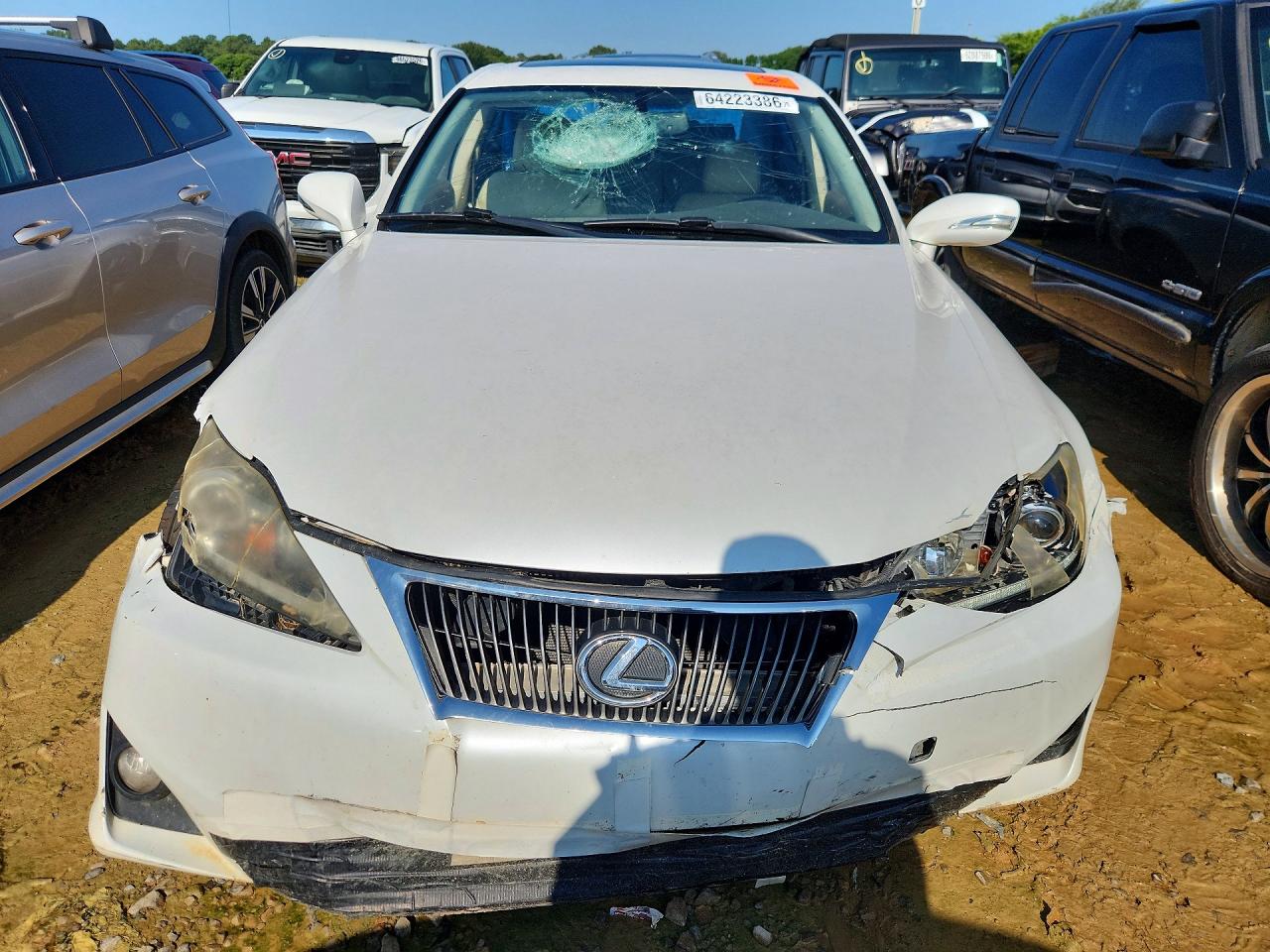 2011 Lexus Is 250 Base White vin: JTHBF5C22B5151072