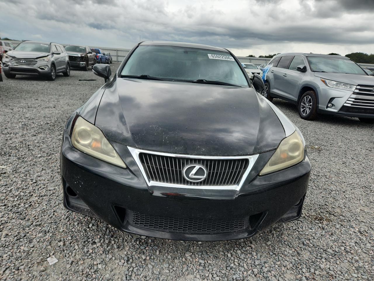 2012 Lexus Is 250 Base Black vin: JTHBF5C22C5168360
