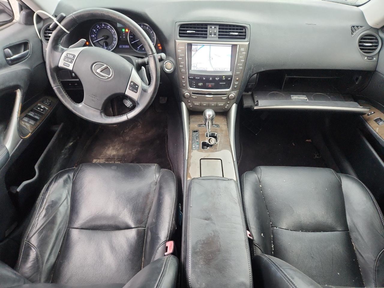 2012 Lexus Is 250 Base Black vin: JTHBF5C22C5168360