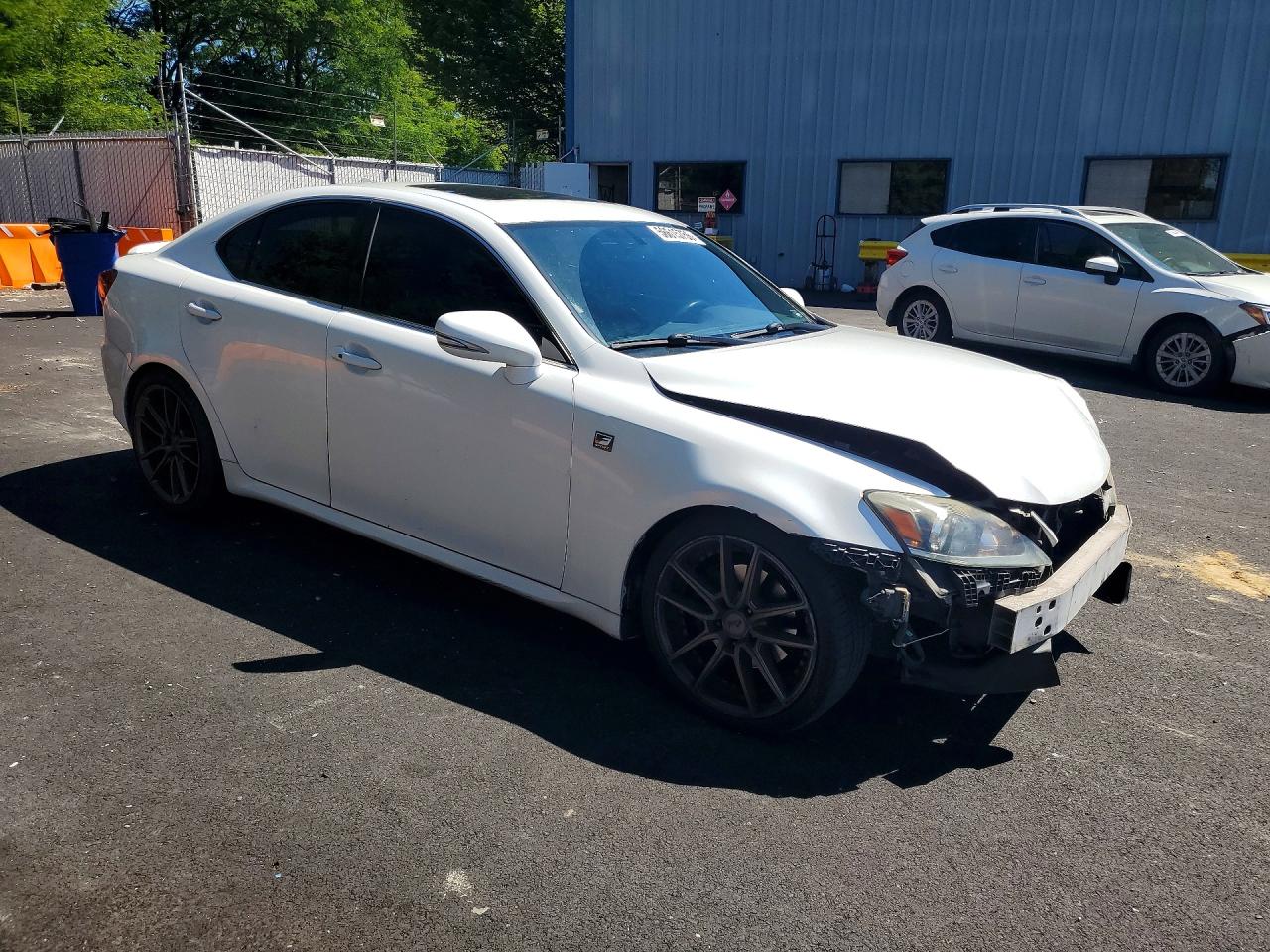 2012 Lexus Is 250 White vin: JTHBF5C22C5184106