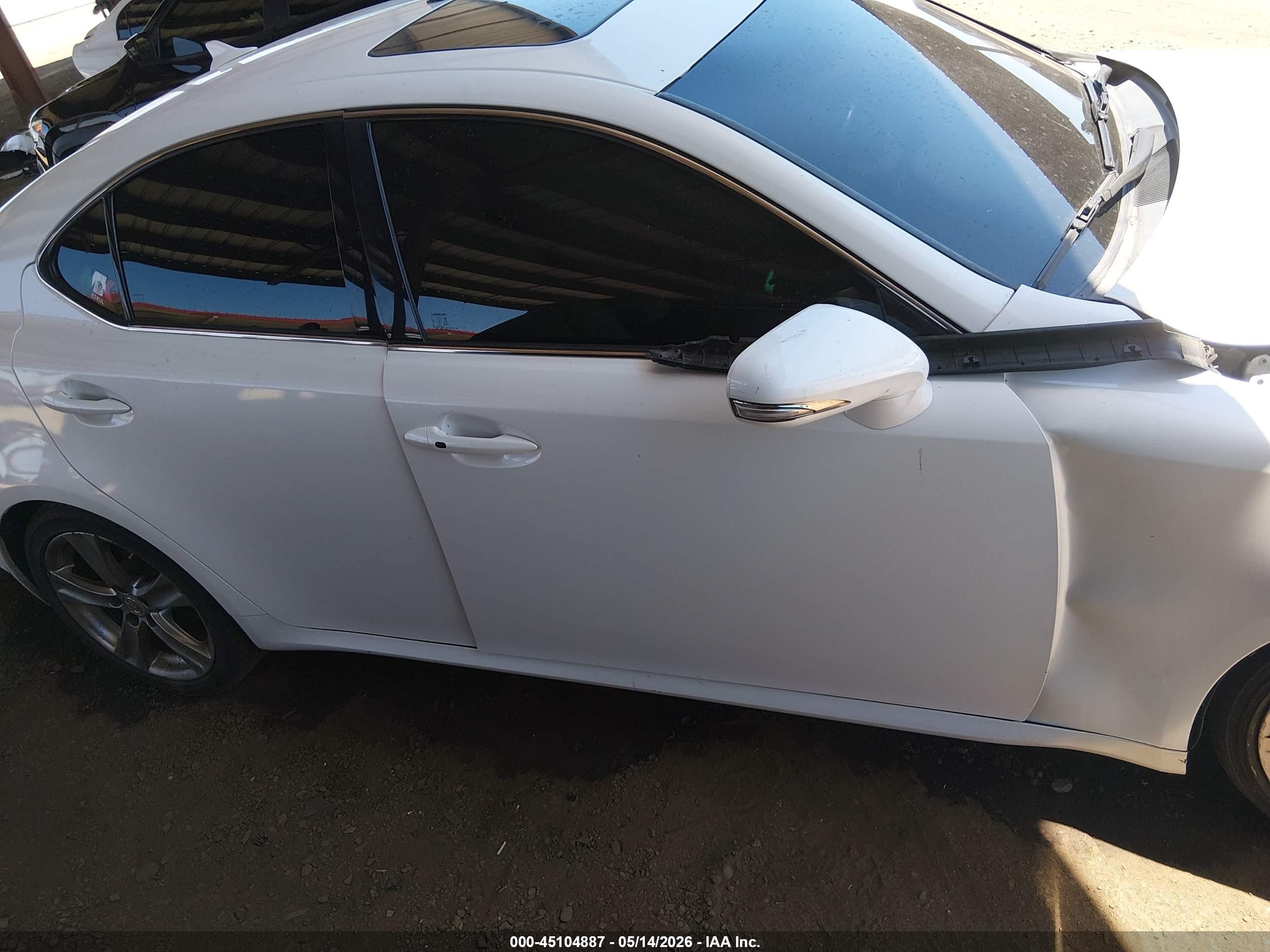 2013 Lexus Is 250 White vin: JTHBF5C22D5187704