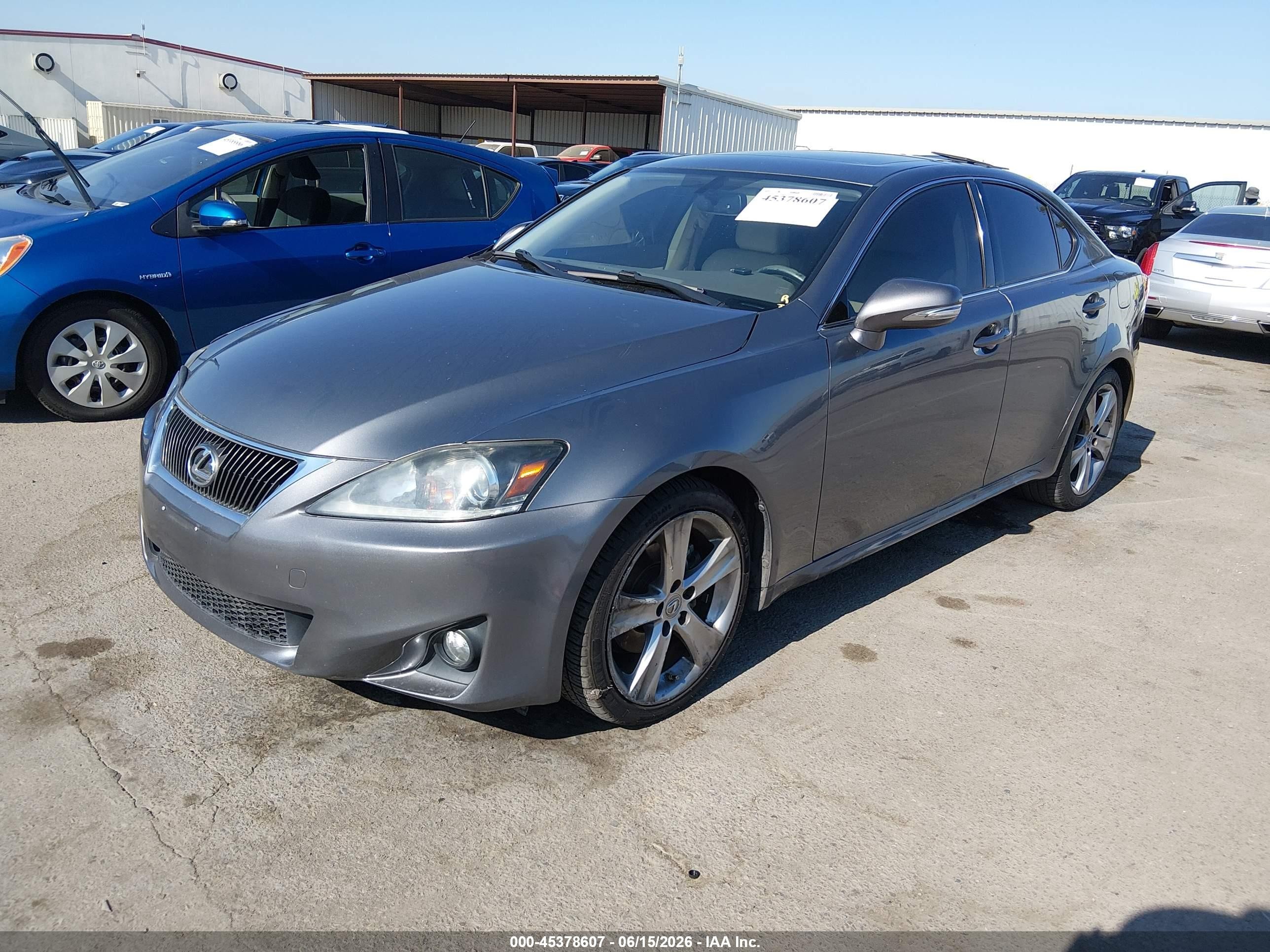 2013 Lexus Is 250   Gray vin: JTHBF5C22D5189422