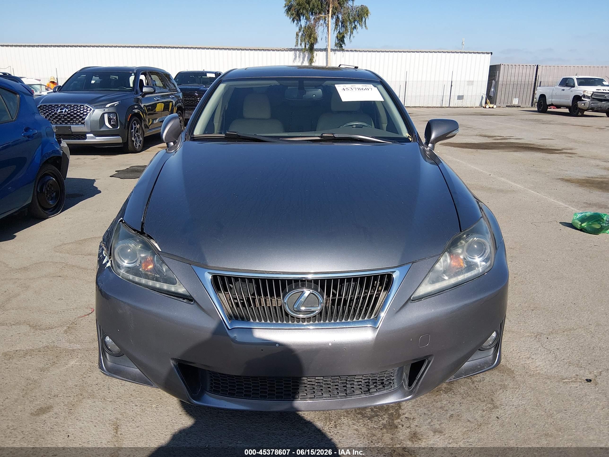 2013 Lexus Is 250   Gray vin: JTHBF5C22D5189422