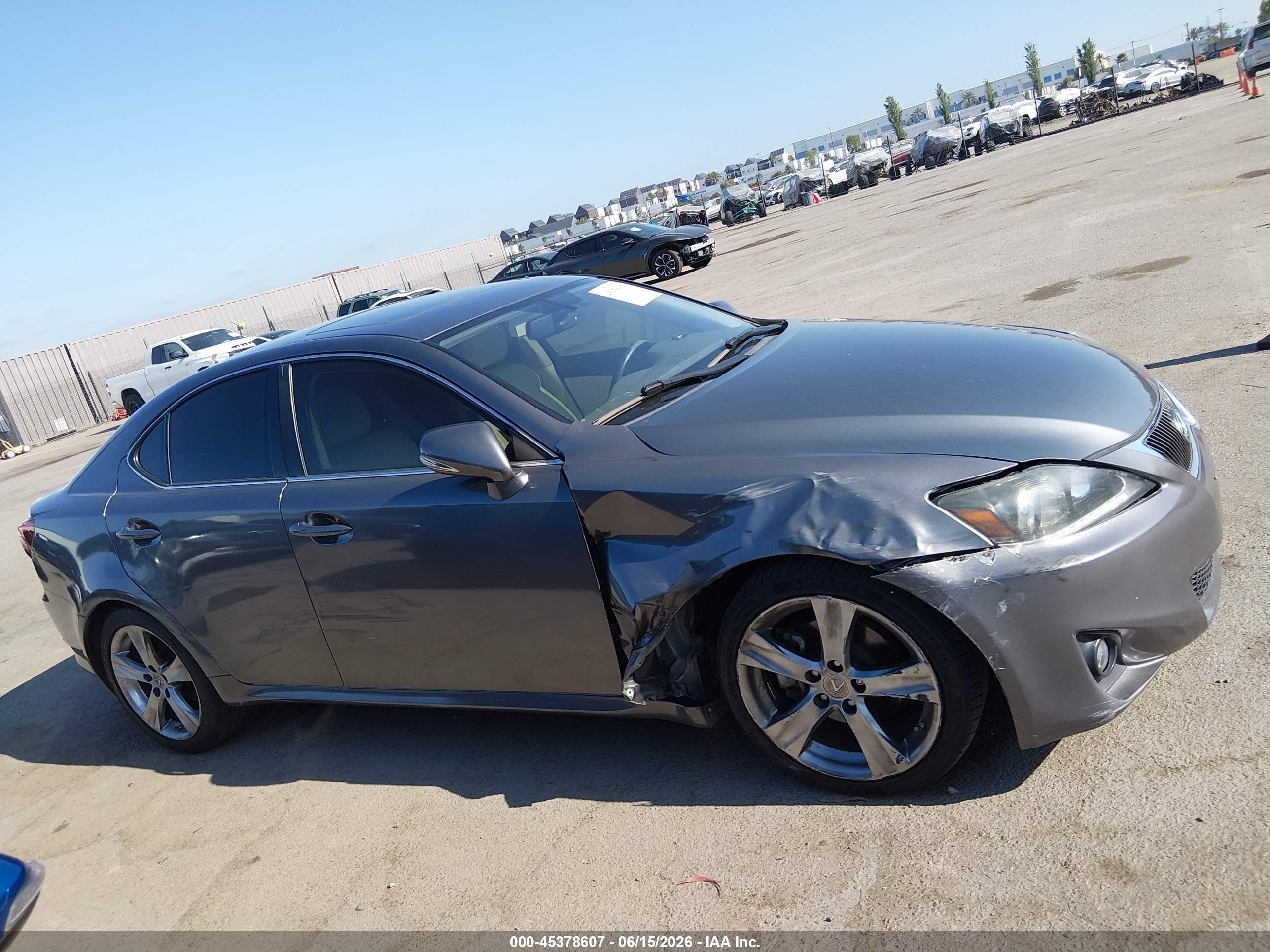 2013 Lexus Is 250   Gray vin: JTHBF5C22D5189422
