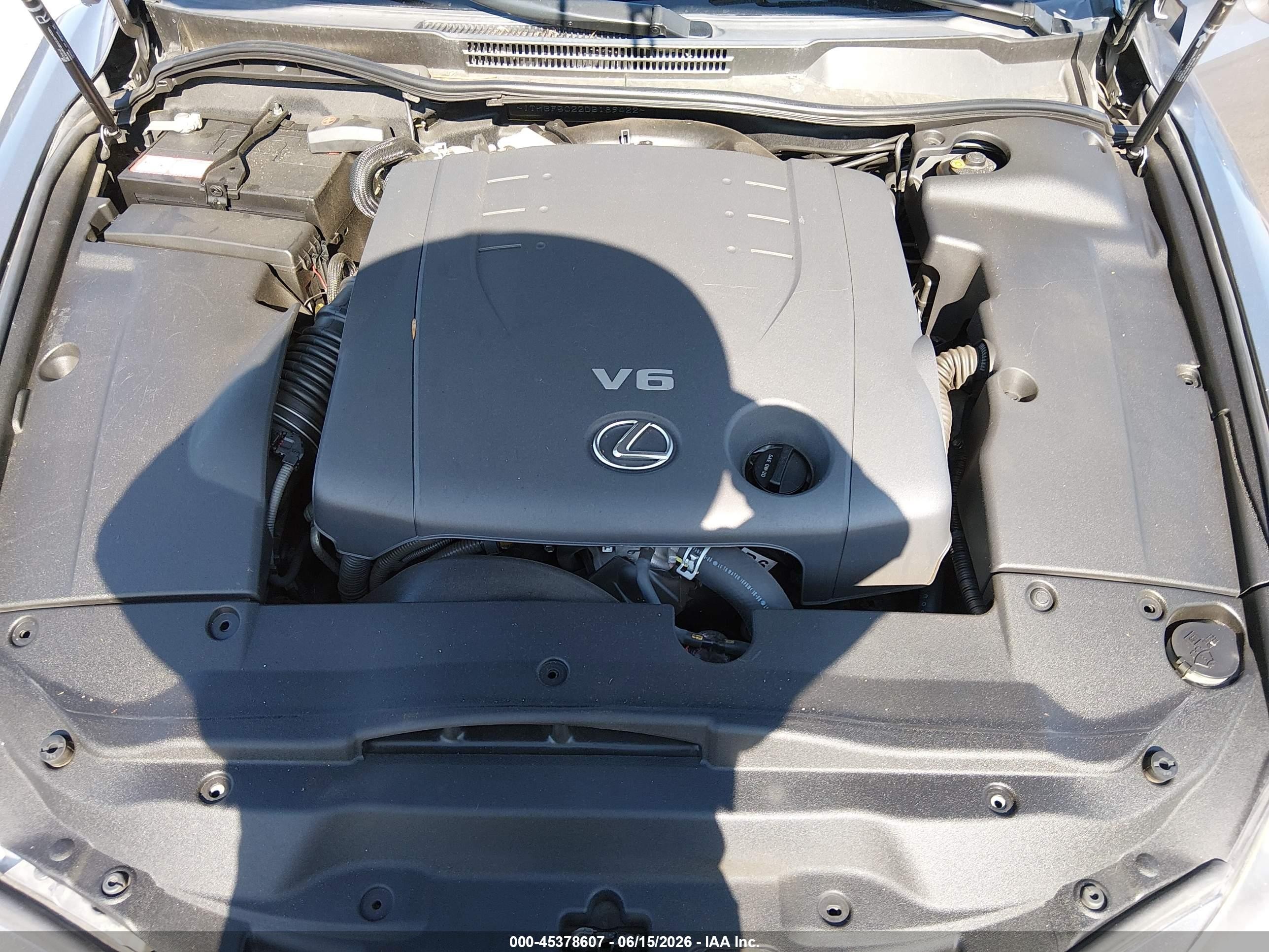 2013 Lexus Is 250   Gray vin: JTHBF5C22D5189422