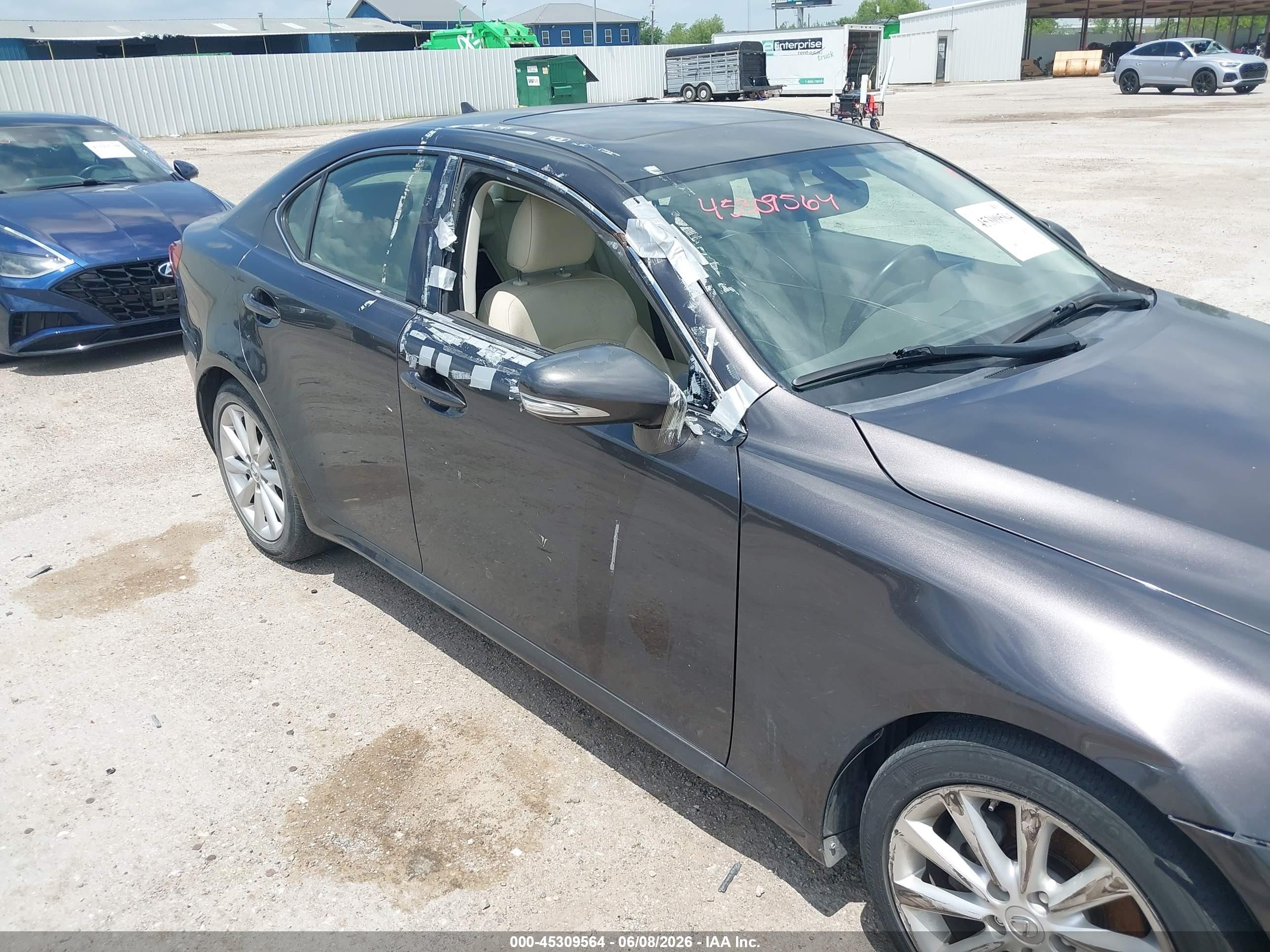 2010 Lexus Is 250 Gray vin: JTHBF5C23A5110822
