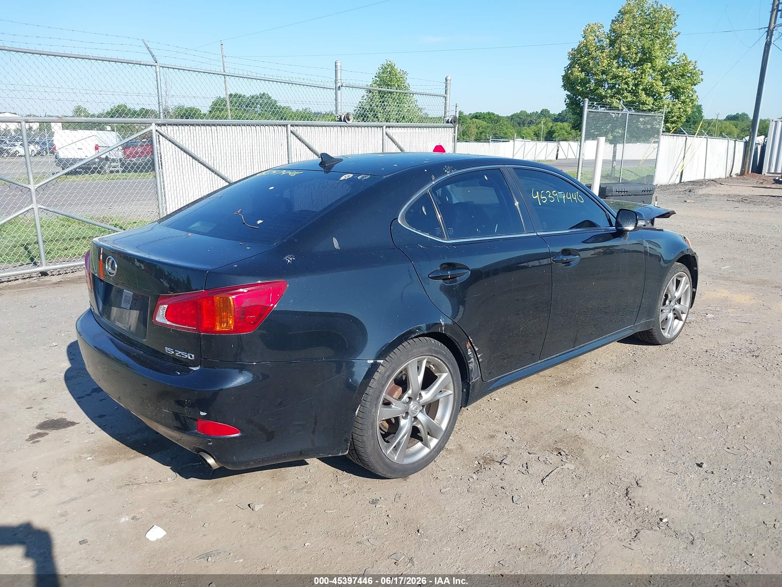 2010 Lexus Is 250 Черный vin: JTHBF5C23A5114093