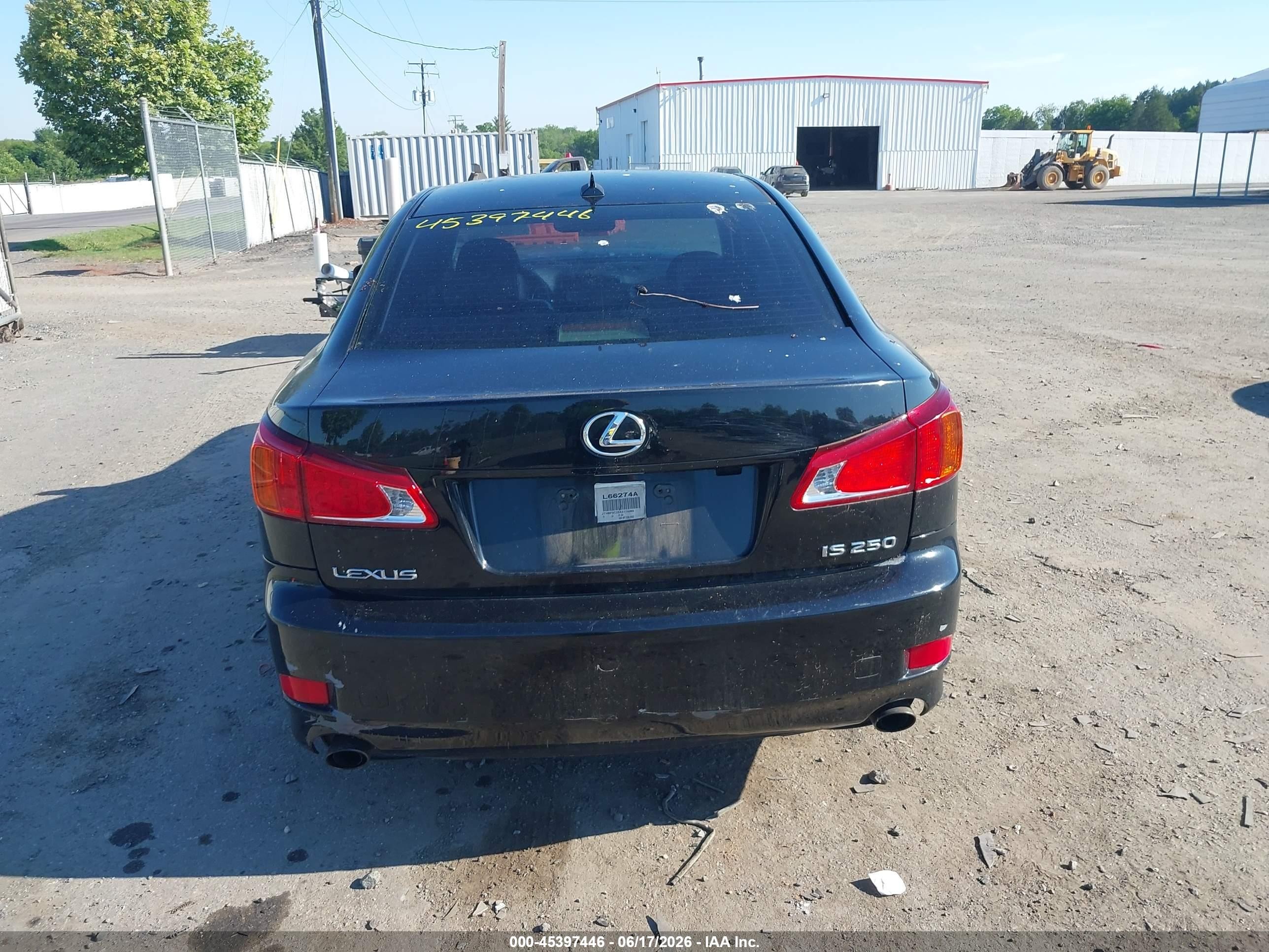 2010 Lexus Is 250 Черный vin: JTHBF5C23A5114093