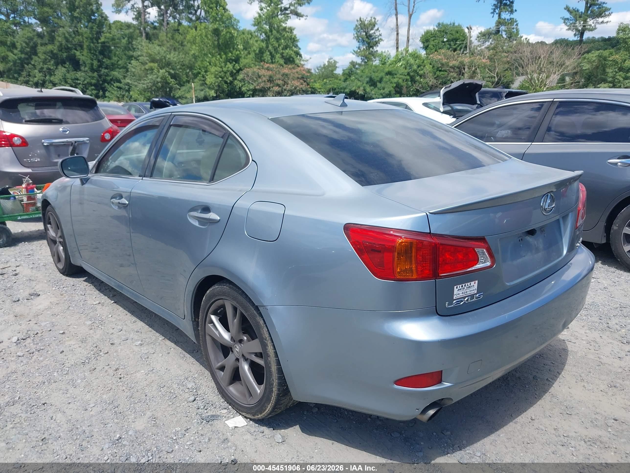 2010 Lexus Is 250   Blue vin: JTHBF5C23A5114868