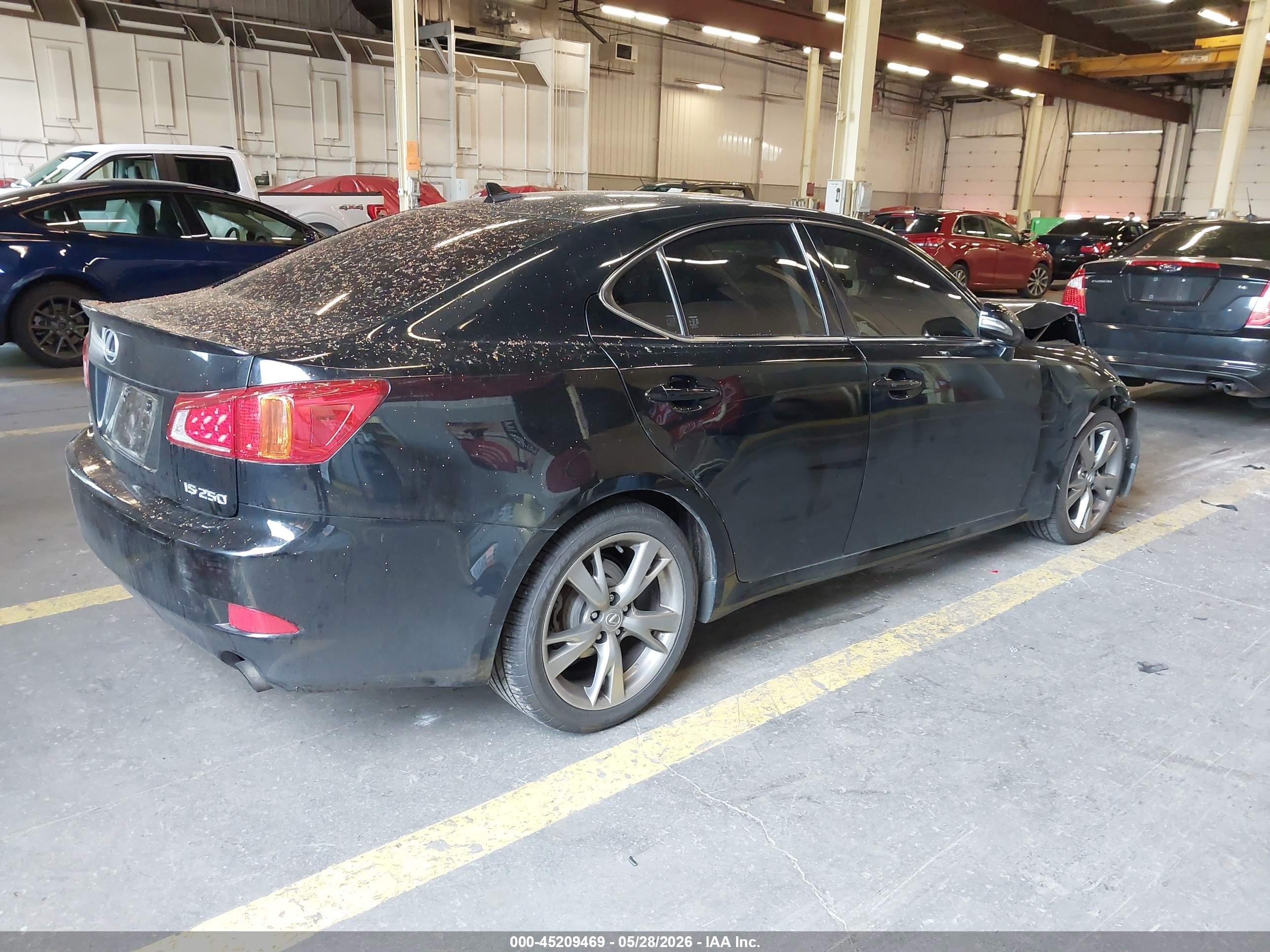 2010 Lexus Is 250   Черный vin: JTHBF5C23A5119374