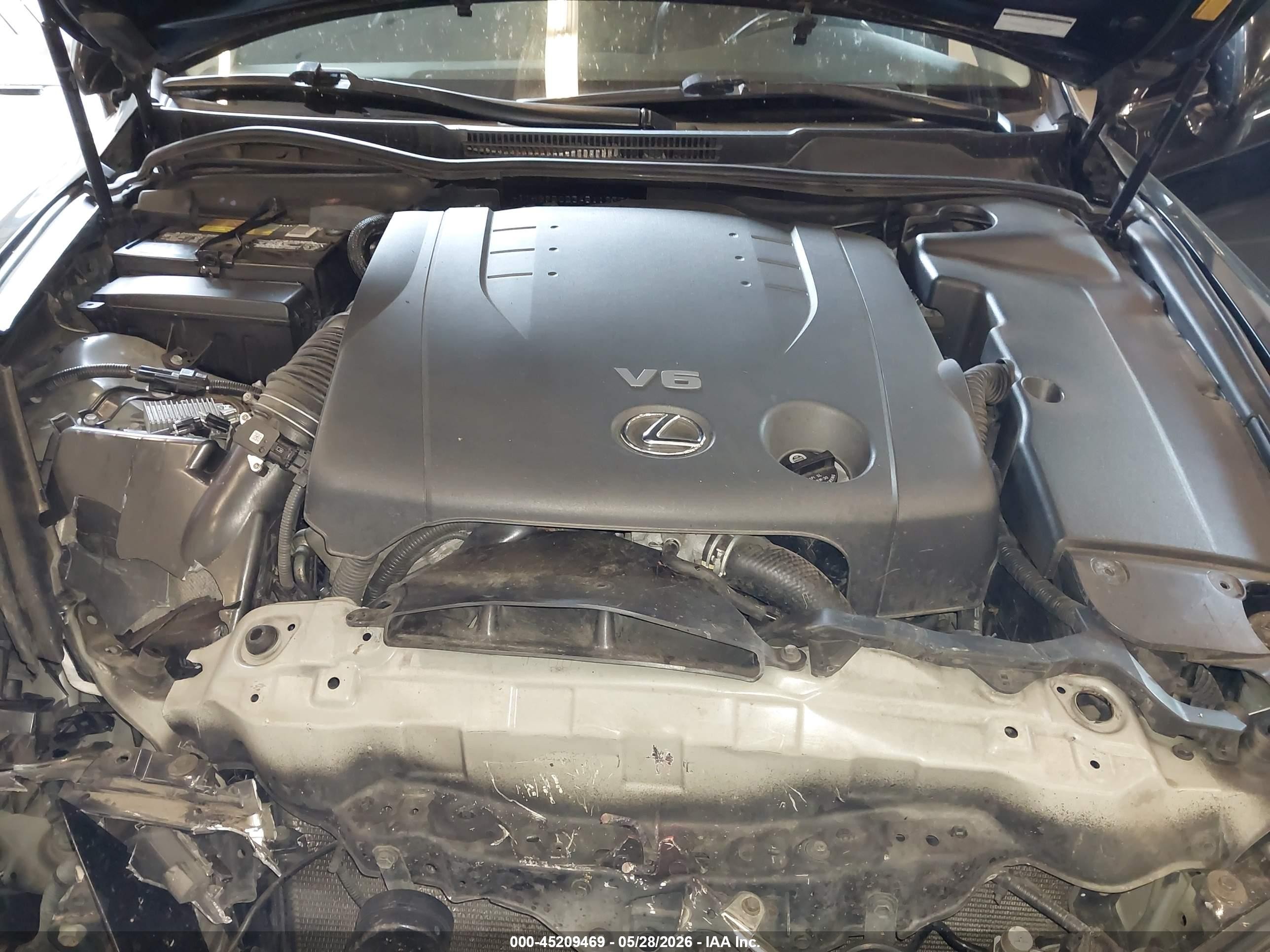 2010 Lexus Is 250   Черный vin: JTHBF5C23A5119374