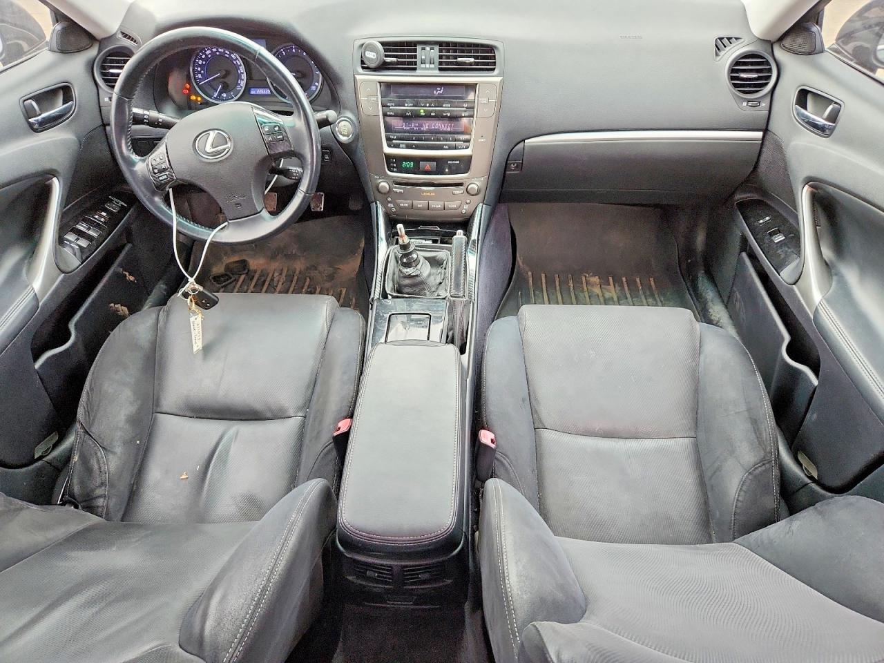 2011 Lexus Is 250 Black vin: JTHBF5C23B2101279