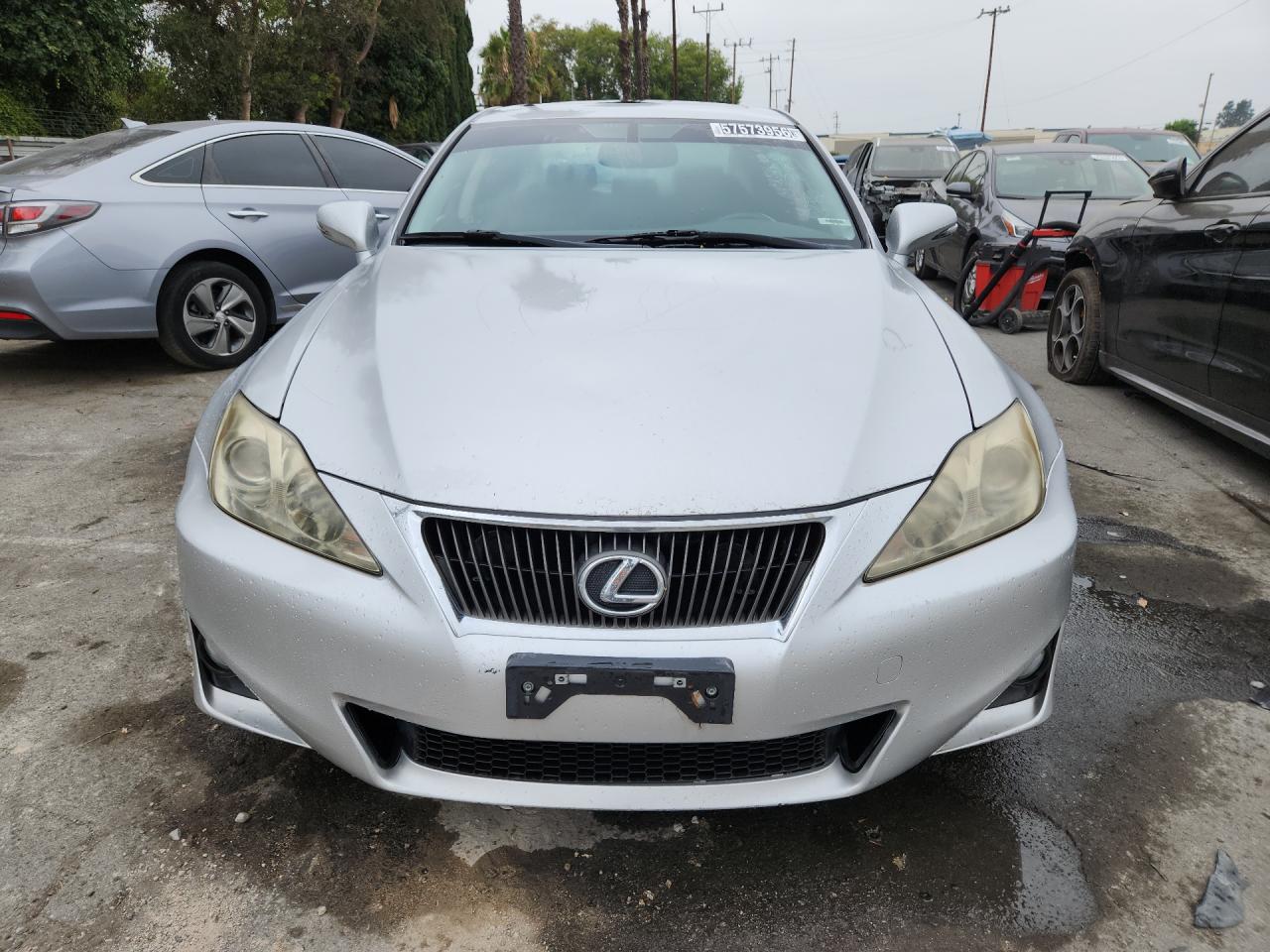 2011 Lexus Is 250 Silver vin: JTHBF5C23B5129257 Damage: Left Head Lamp, Faded, Repair Required