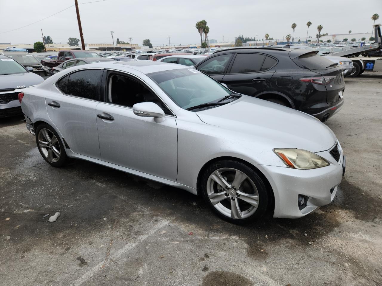 2011 Lexus Is 250 Silver vin: JTHBF5C23B5129257 Damage: Right Front Tire, Worn, Replacement Required